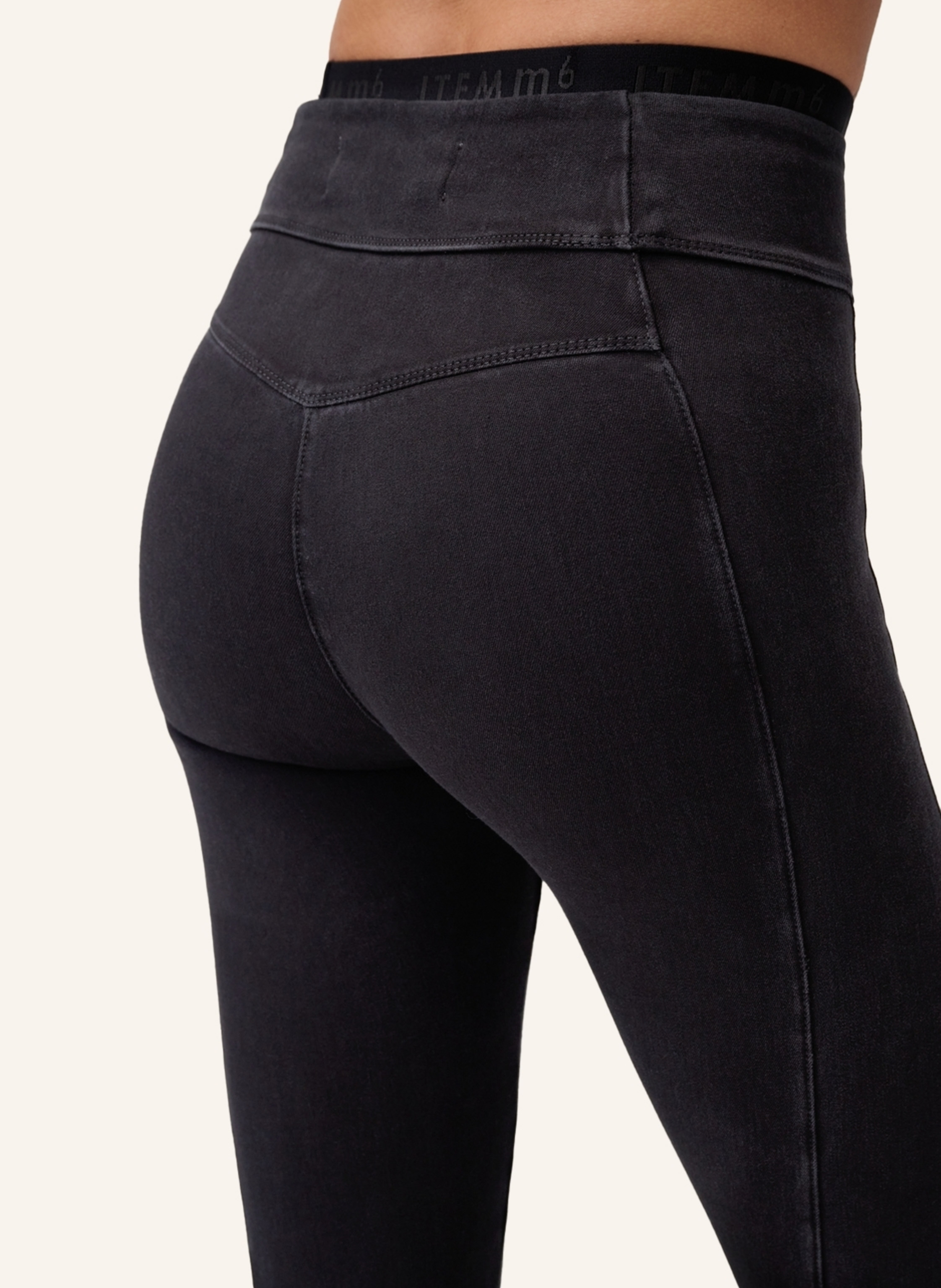 Thumbnail - Item m6 Leggings Denim Mit Shapingeffekt schwarz