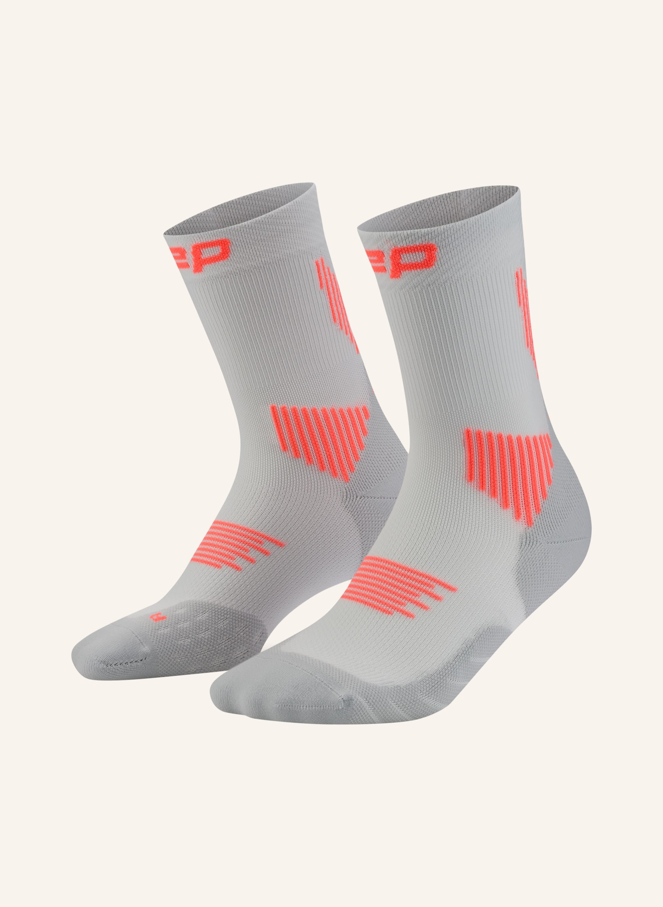 Cep Laufsocken Core Run Mid Cut grau