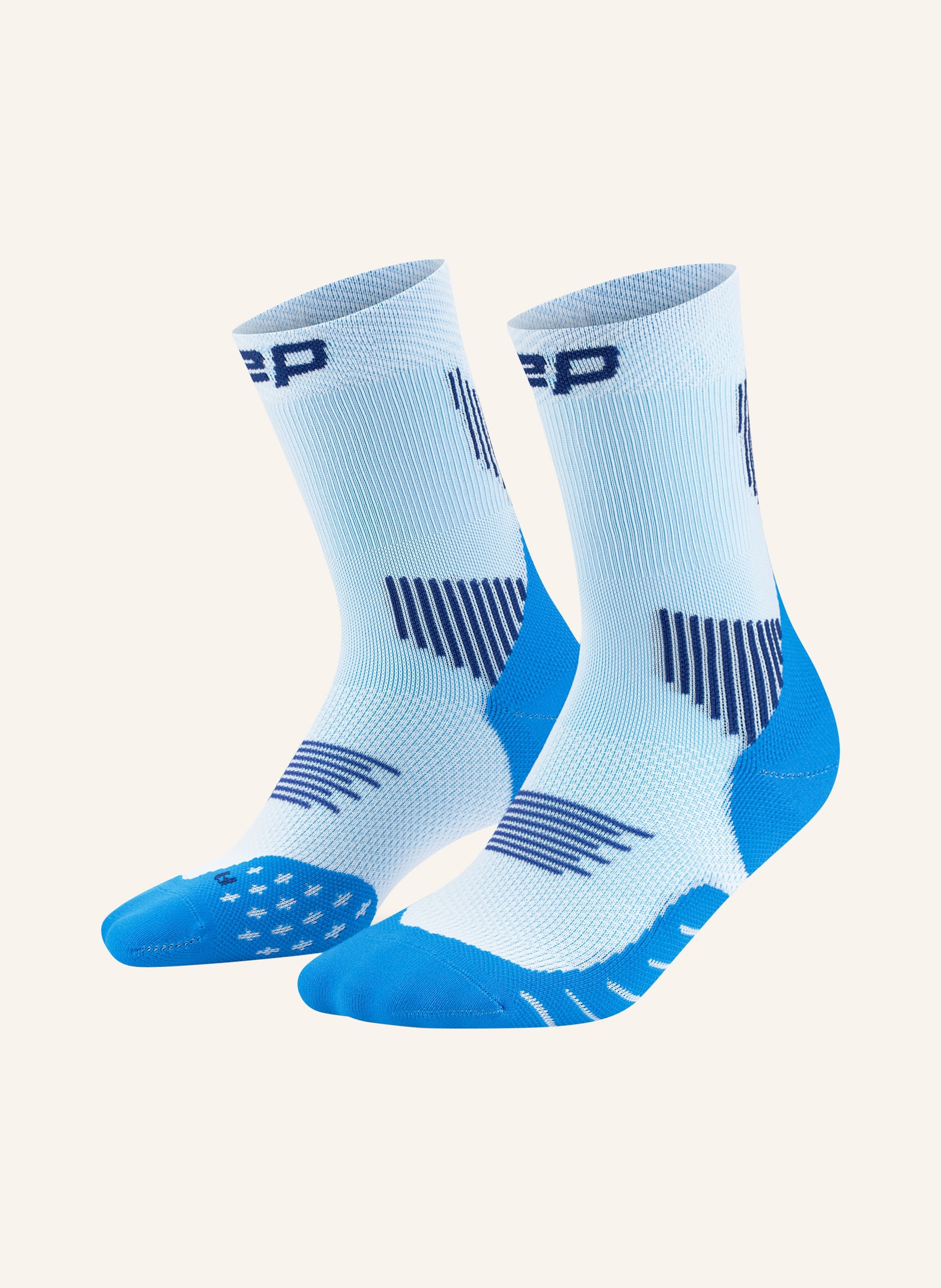 Cep Laufsocken Core Run Compression Mid Cut Mid Cushion blau