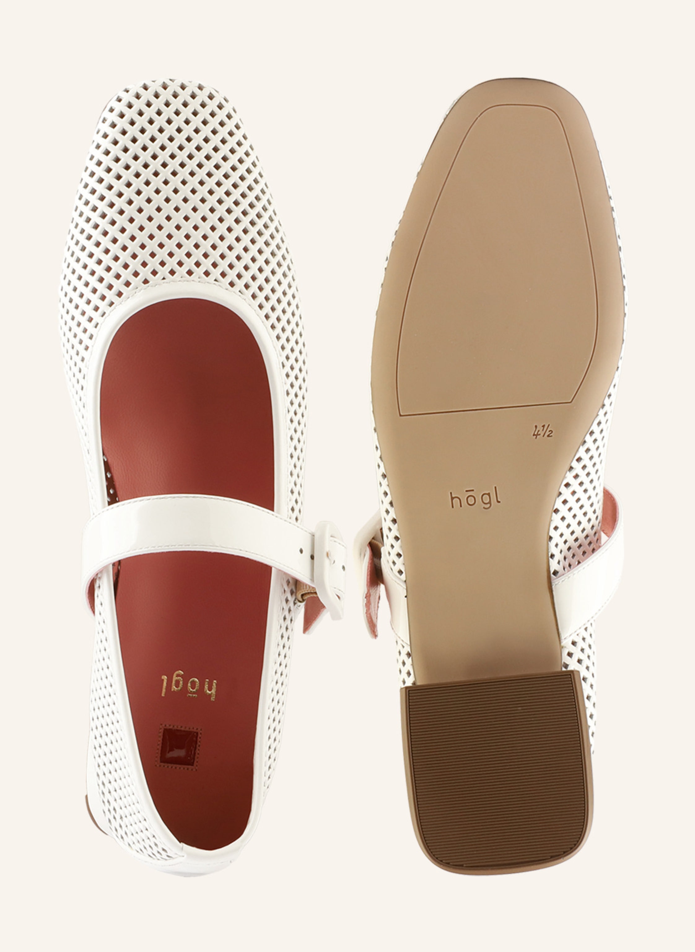 Thumbnail - Högl Ballerinas Dolly weiss