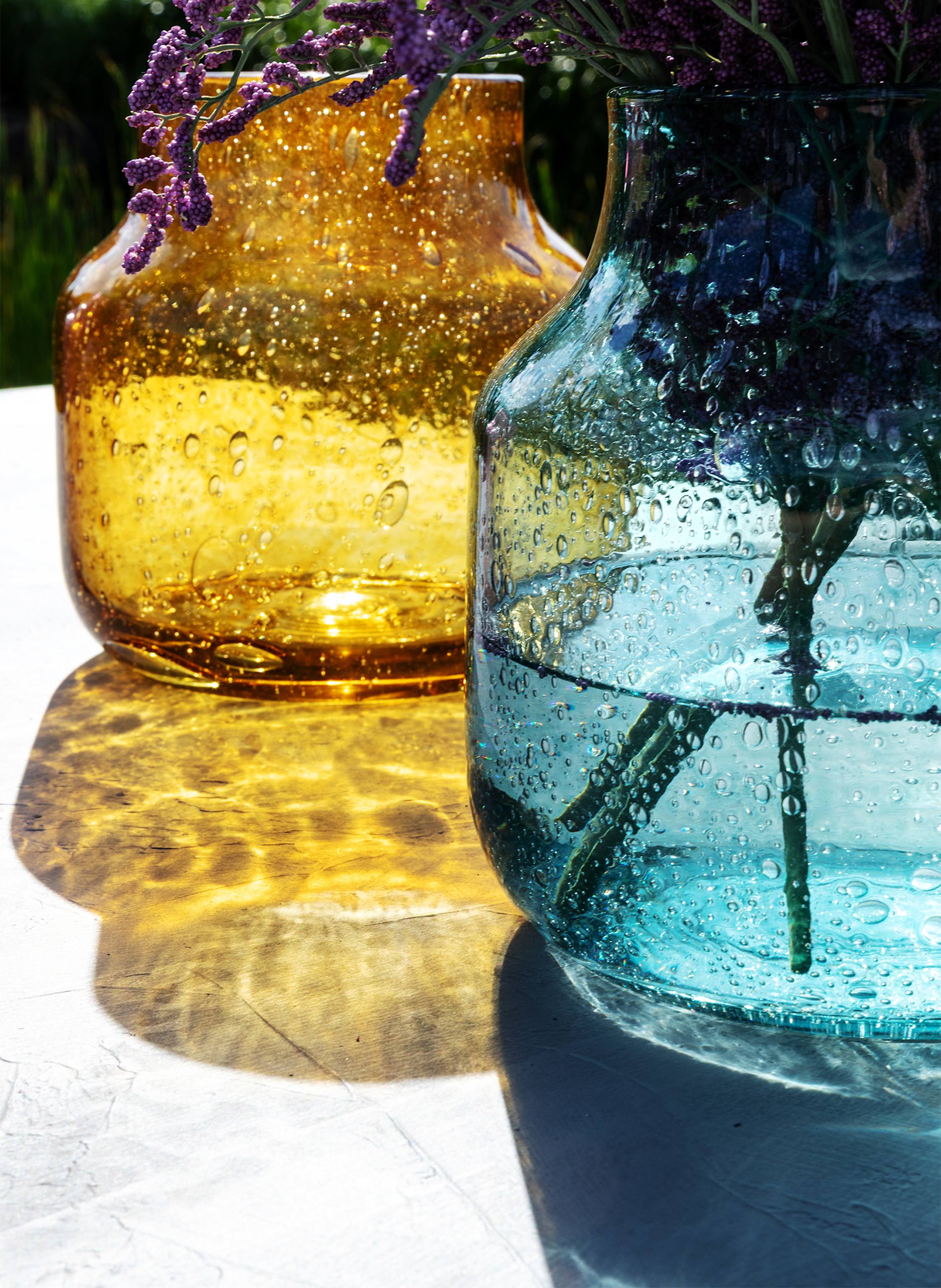 Thumbnail - Fink Glasvase, Windlicht Solea gelb