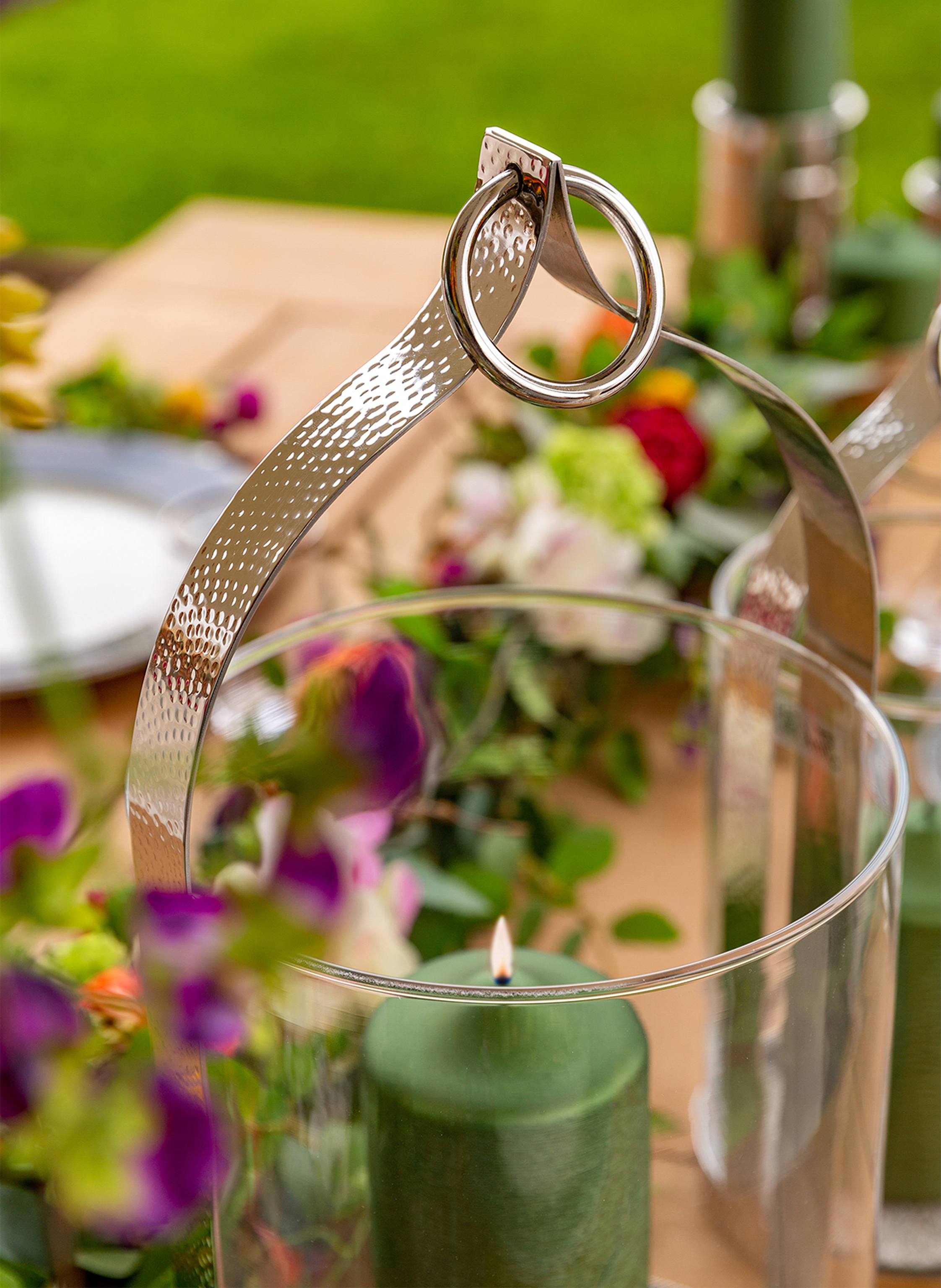 Thumbnail - Fink Windlicht Mit Glas Lonida silber