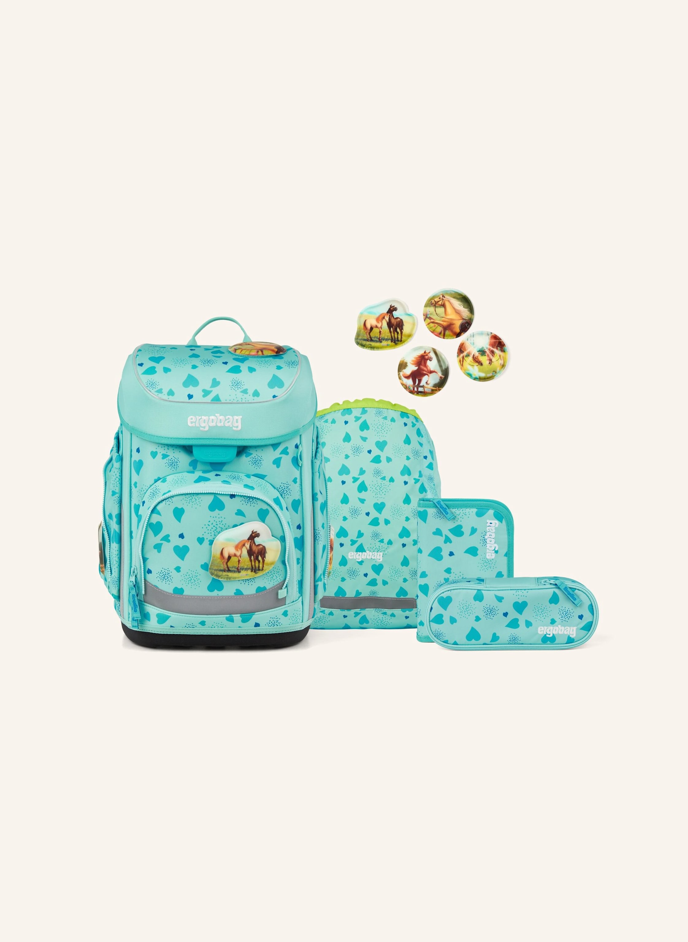 Ergobag Schulranzen-Set Cubo Set blau