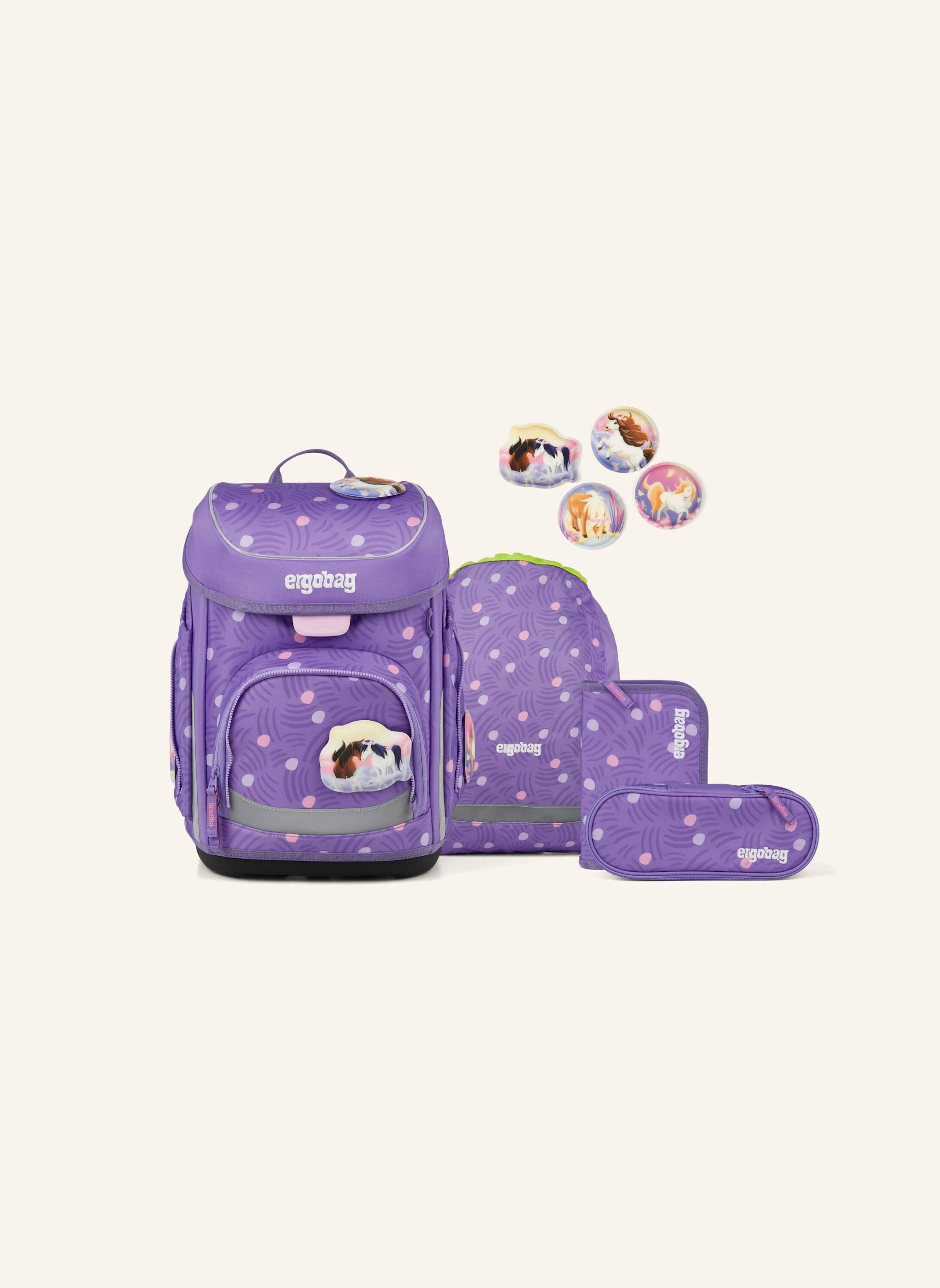 Ergobag Schulranzen-Set Cubo Set lila