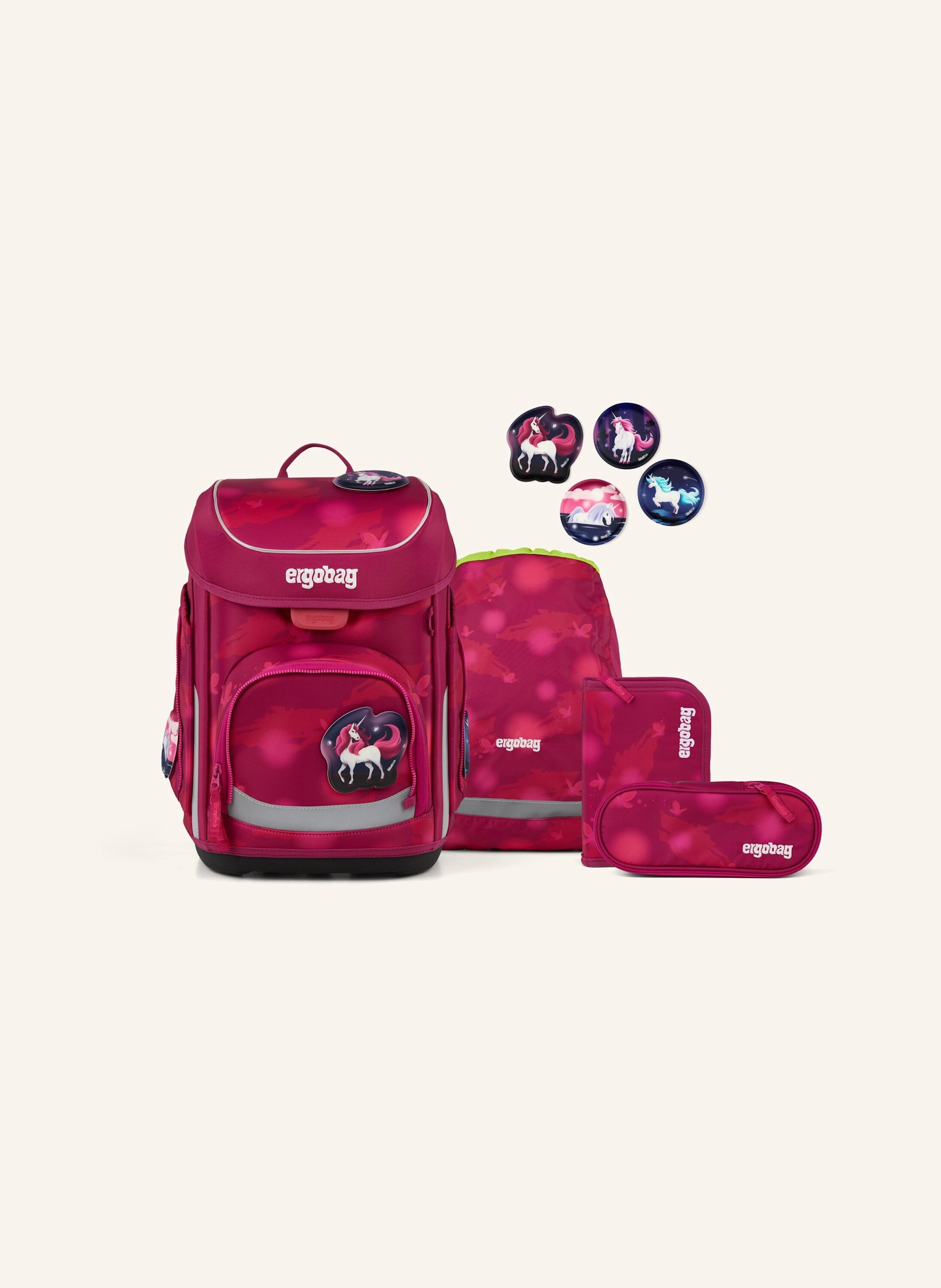 Ergobag Schulranzen-Set Cubo Set lila