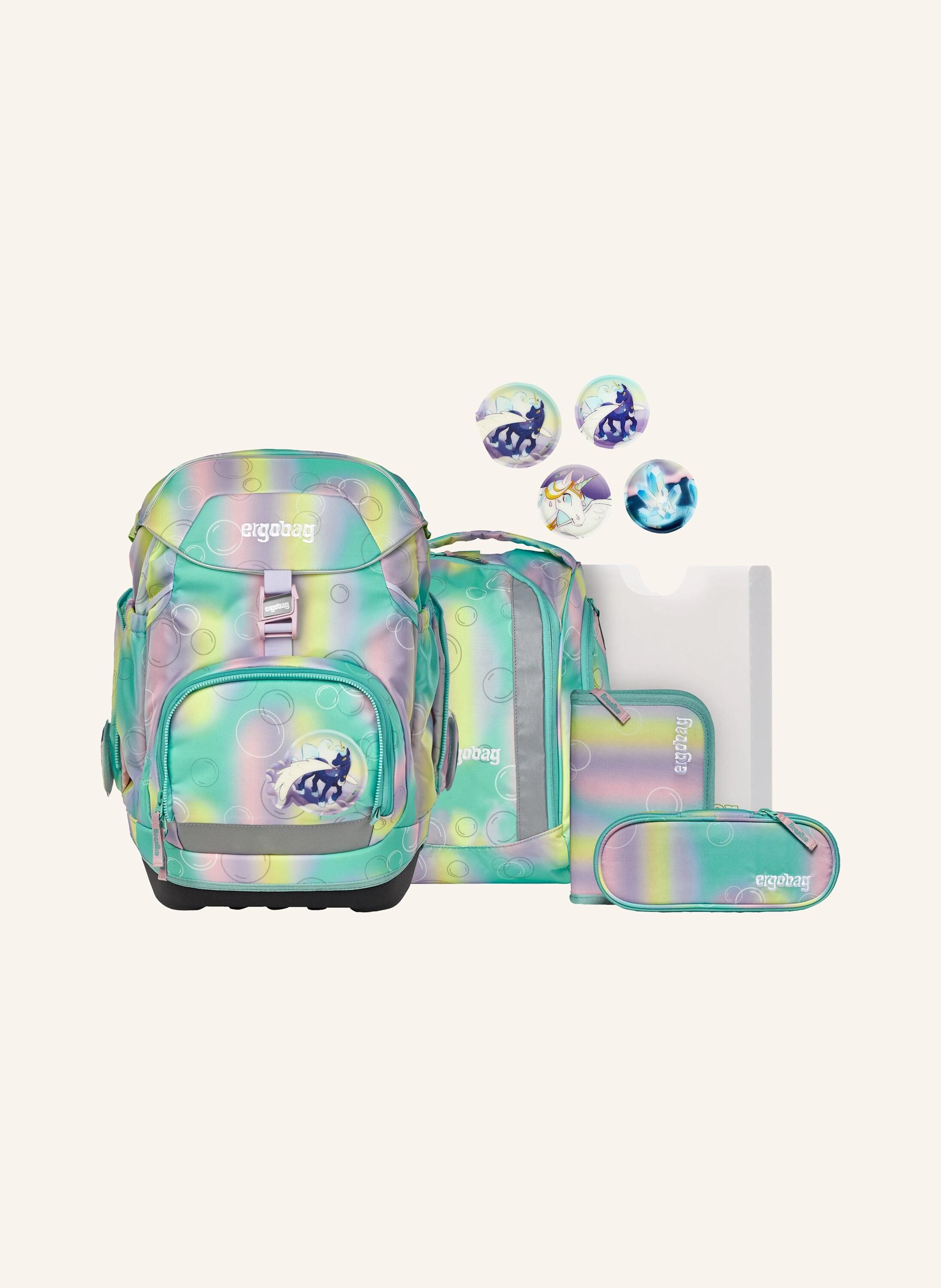 Ergobag Schulranzen-Set Pack Set gruen