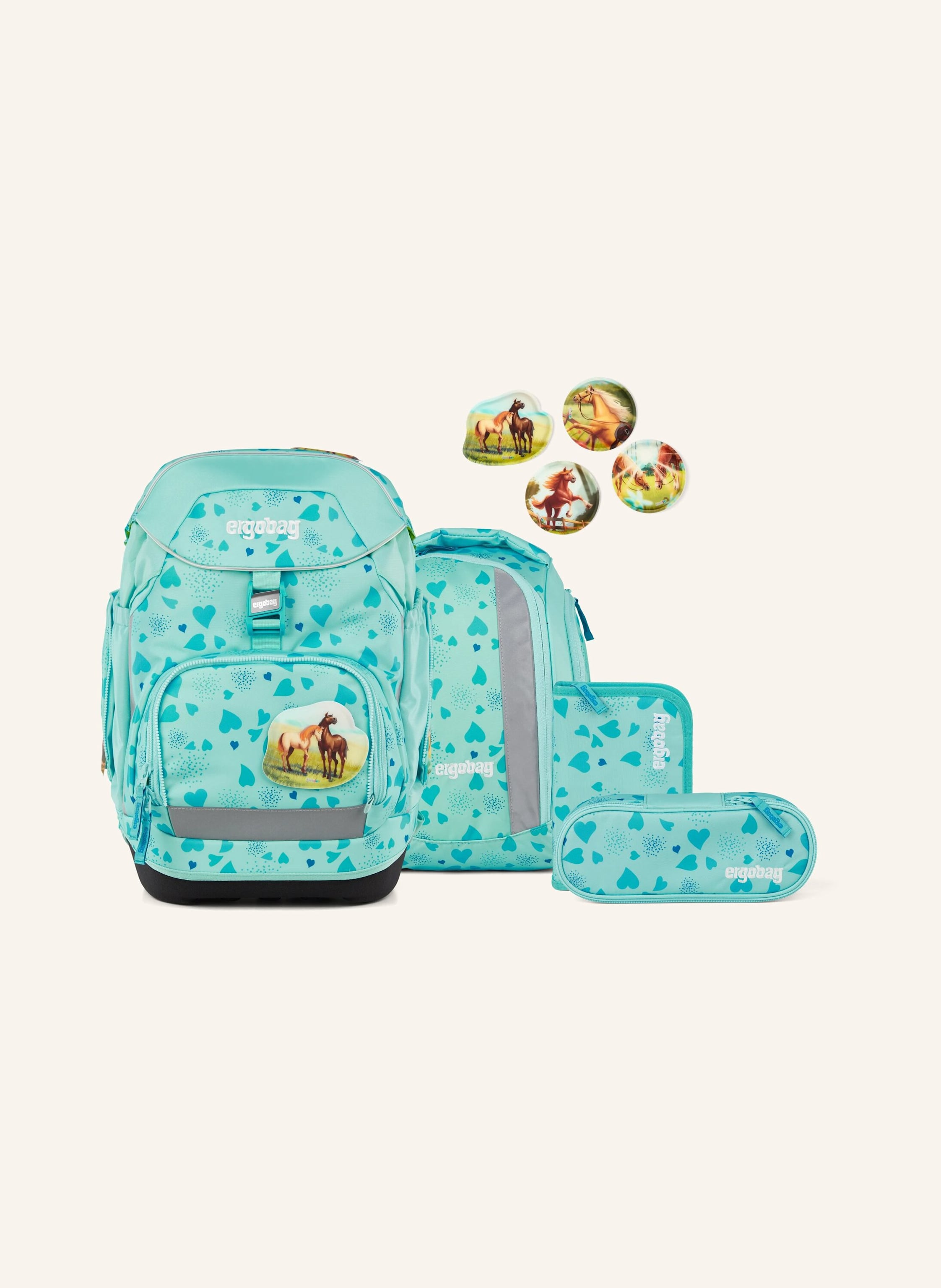 Ergobag Schulranzen-Set Pack Set blau