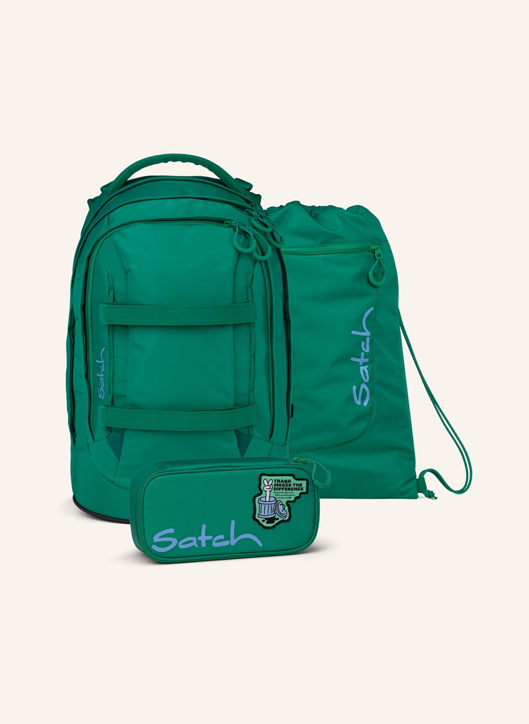 Satch Schulrucksack-Set Pack Set gruen