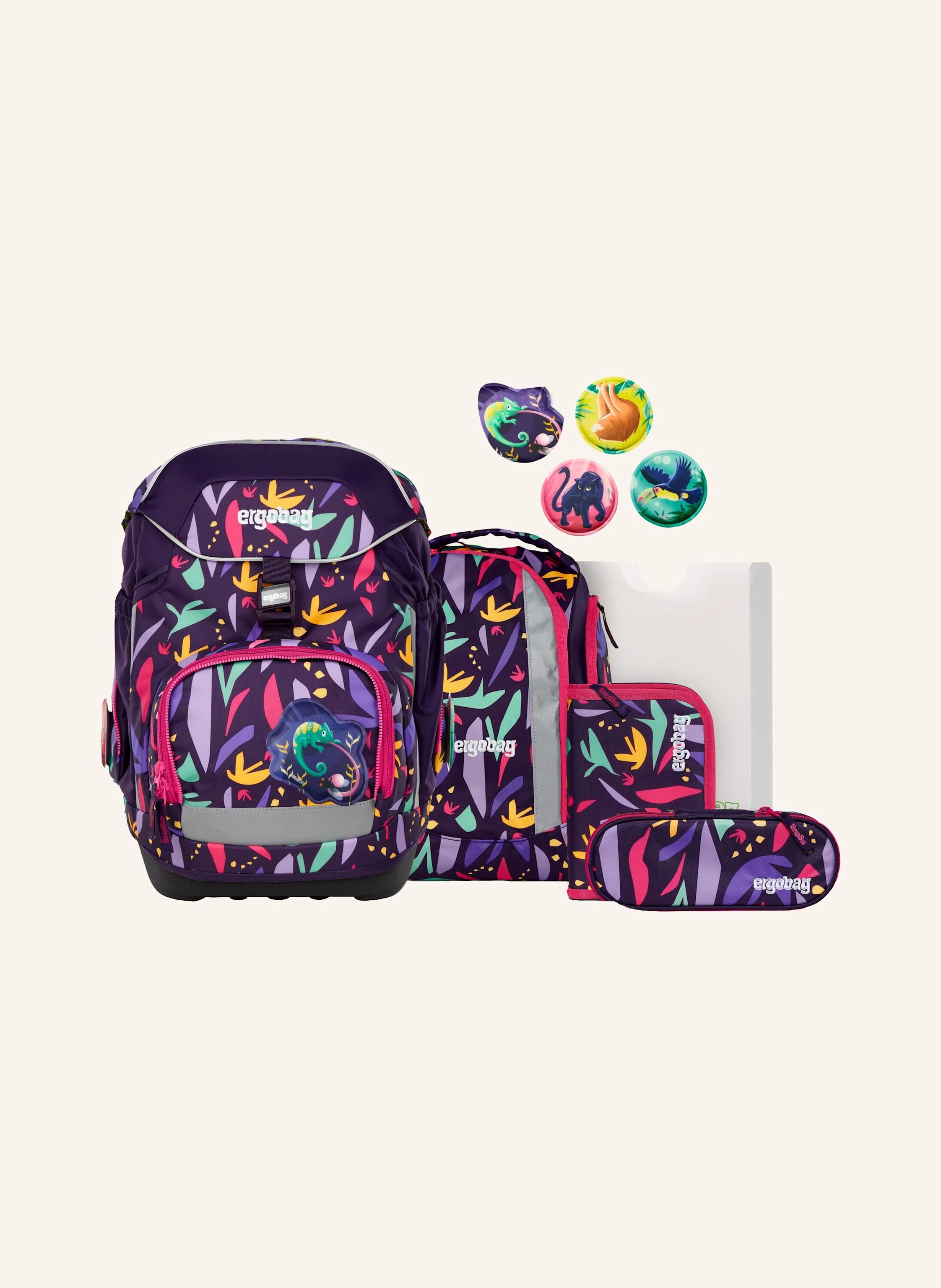 Ergobag Schulranzen-Set Pack Set lila