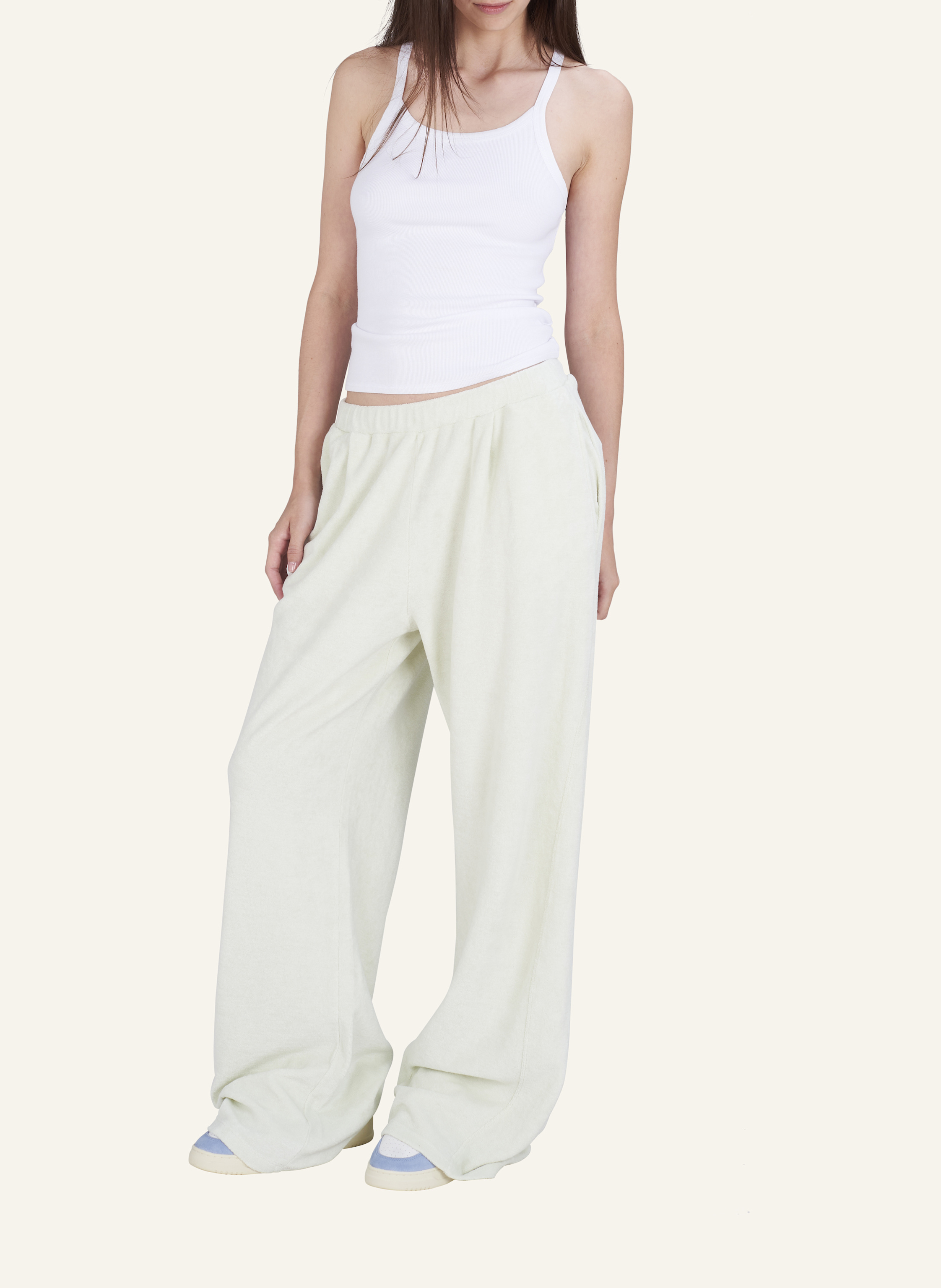 Thumbnail - True Religion Frotteehose Wide Leg gruen