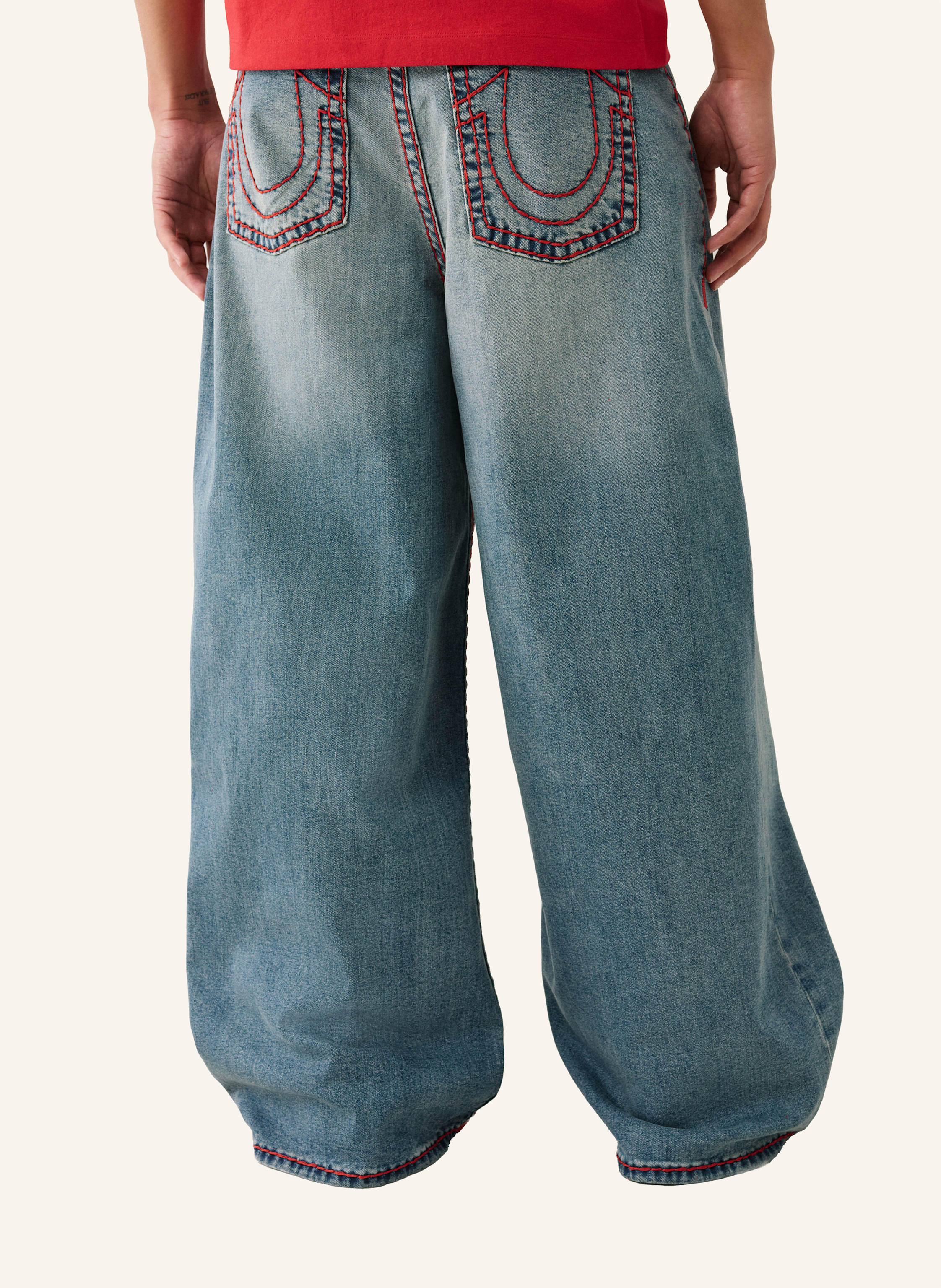 Thumbnail - True Religion Jeans Mikey Super T Baggy blau