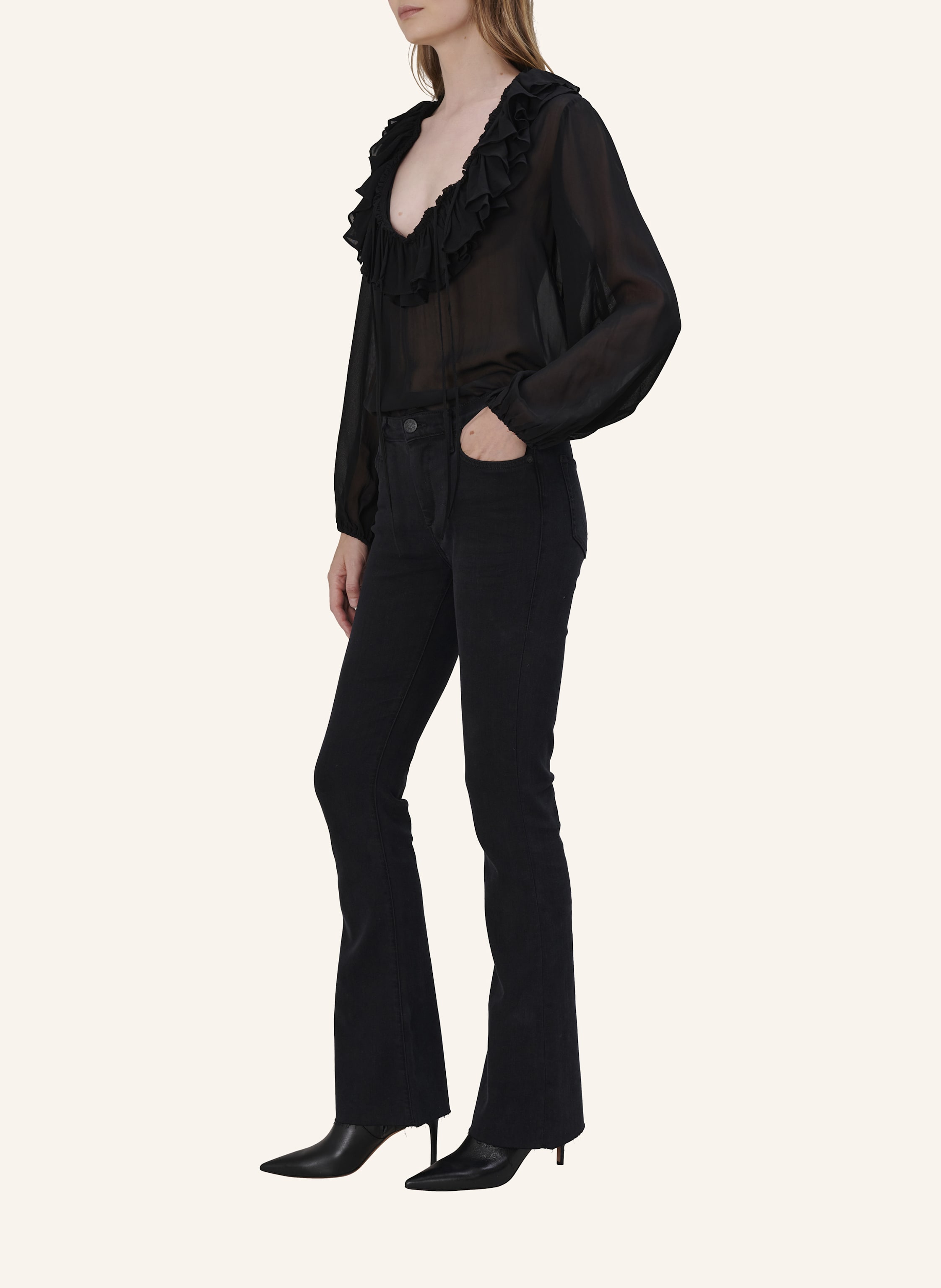 Thumbnail - True Religion Bootcut Jeans Becca schwarz