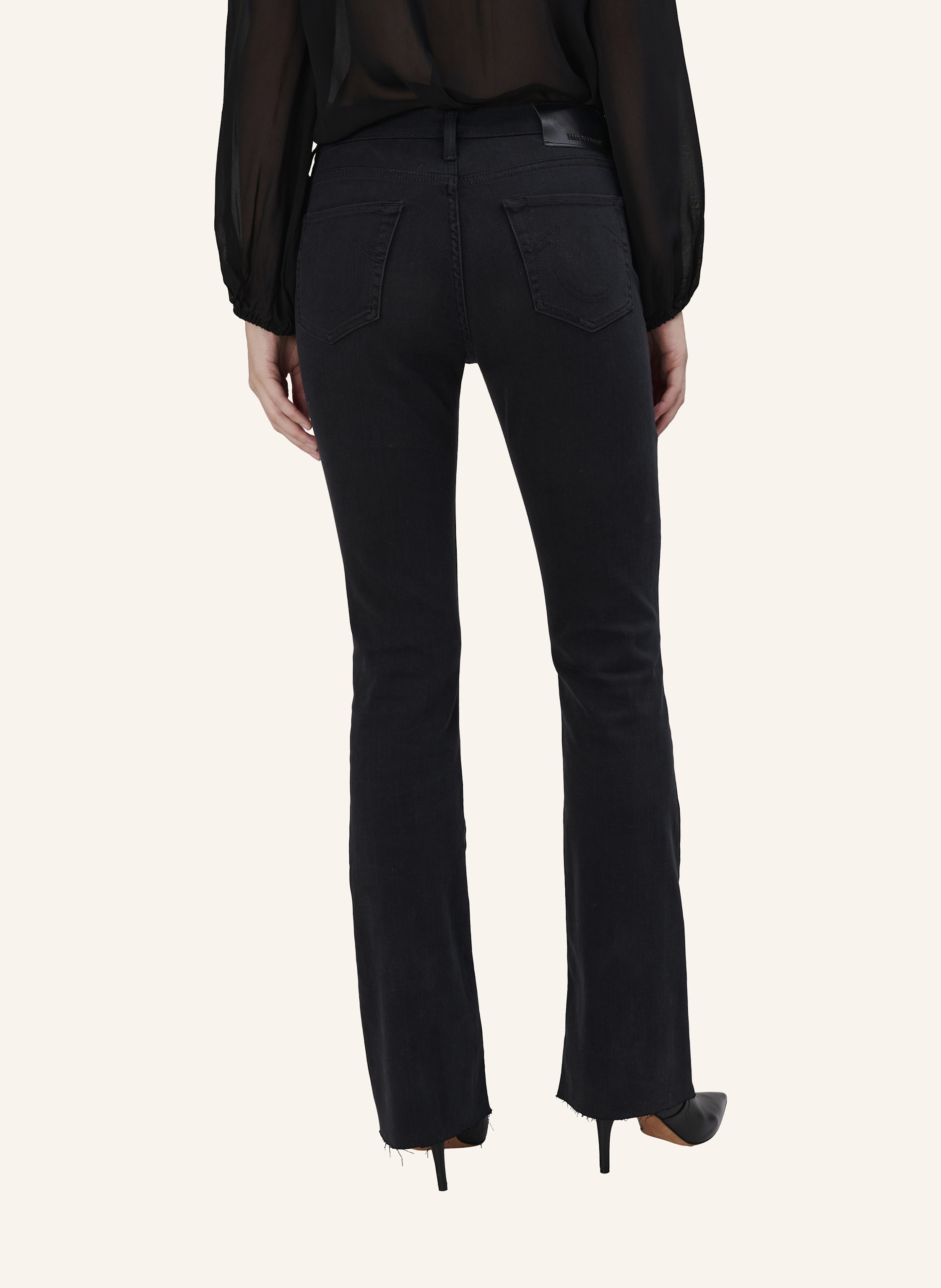 Thumbnail - True Religion Bootcut Jeans Becca schwarz