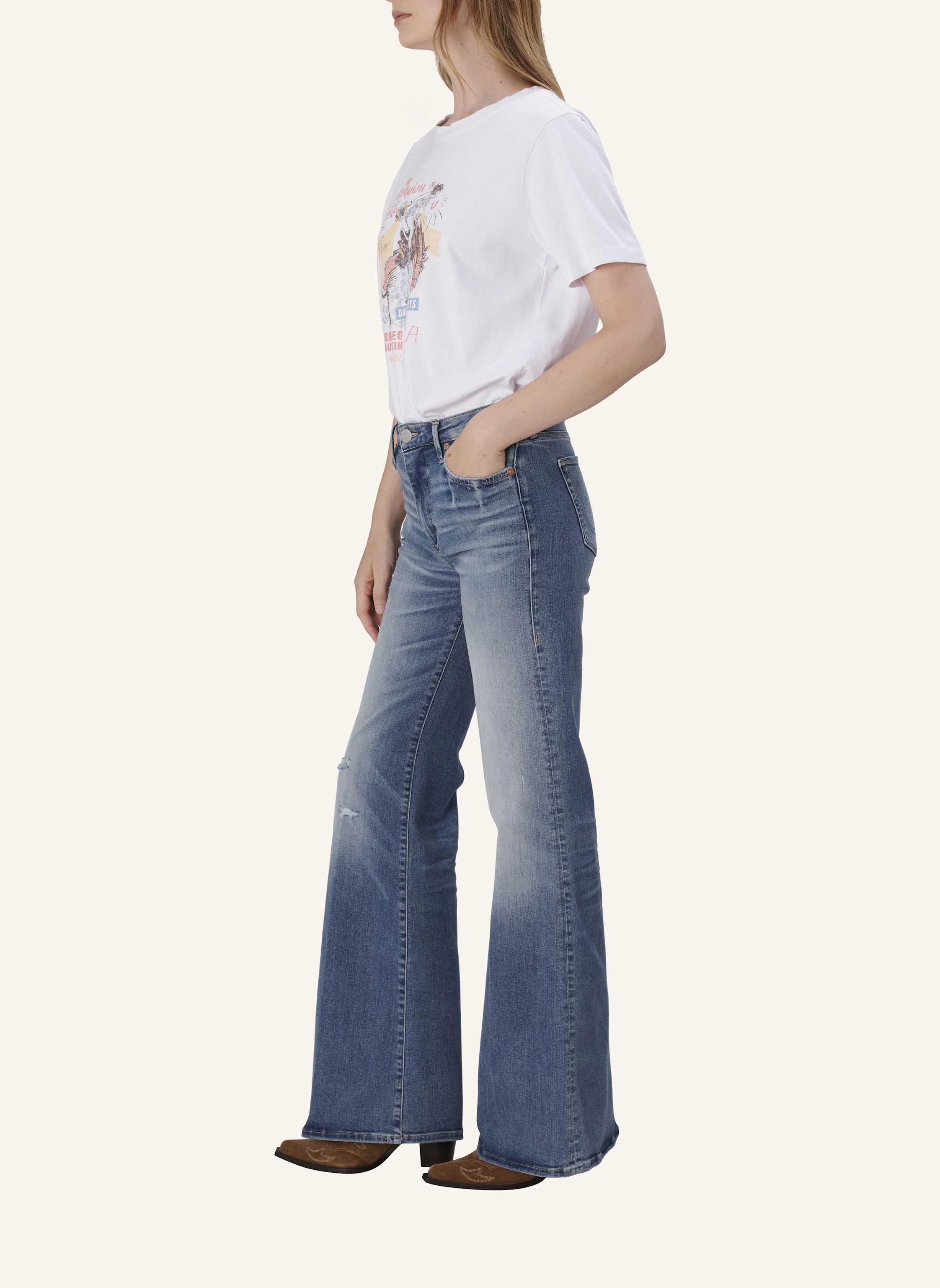 Thumbnail - True Religion Flared Jeans Mija blau