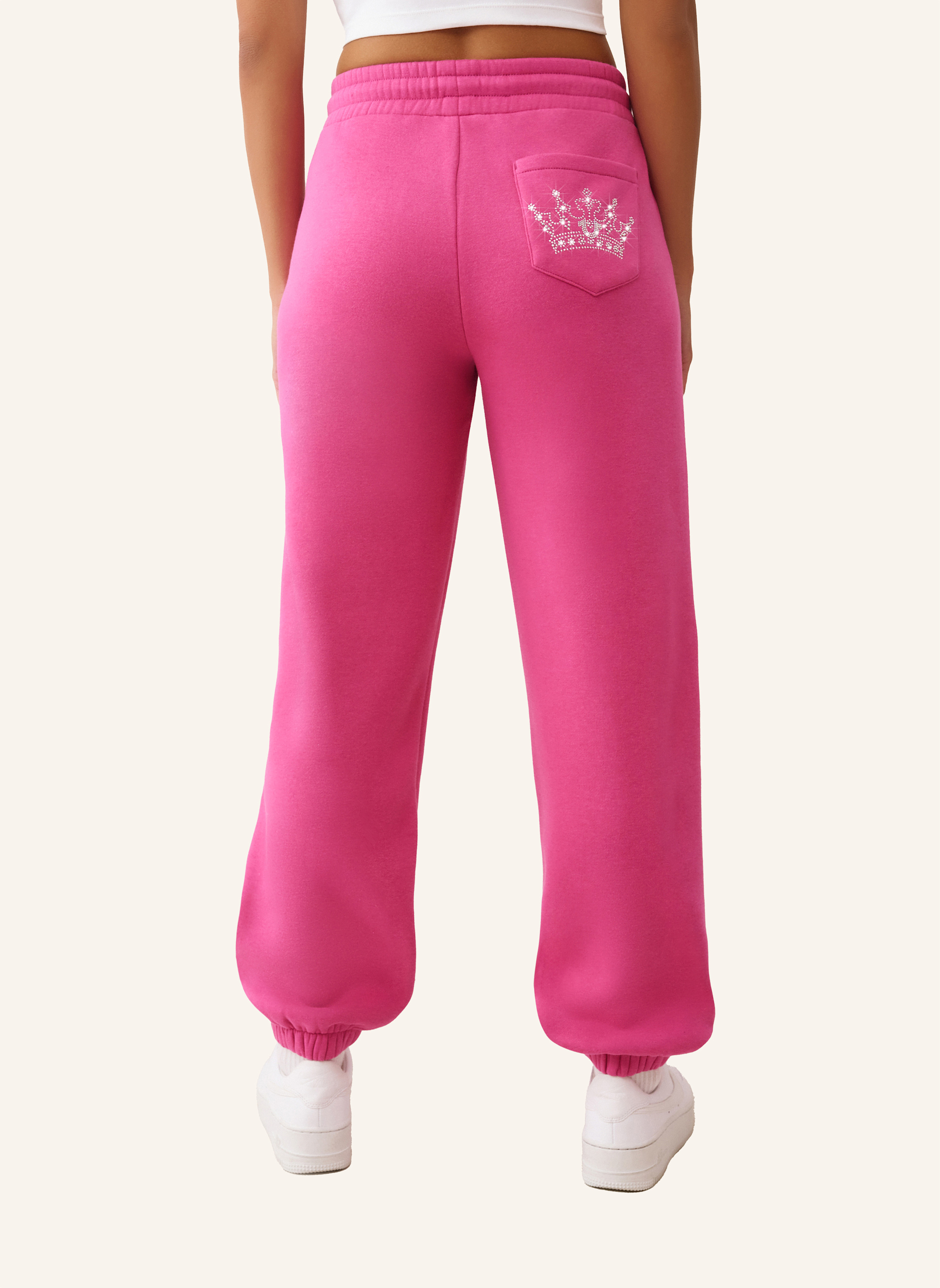 Thumbnail - True Religion Jogginghose Crystal Boyfriend pink