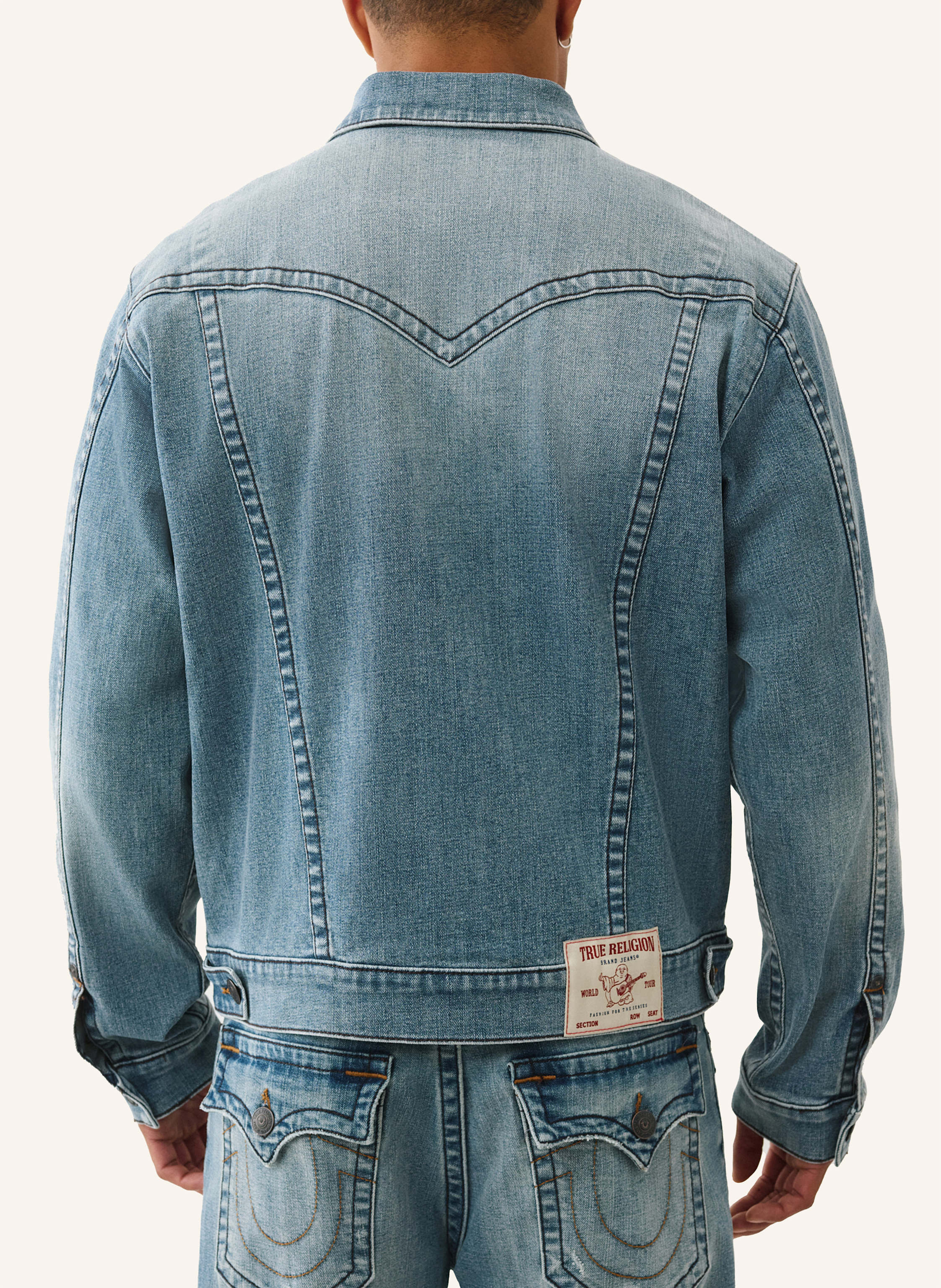Thumbnail - True Religion Jeansjacke blau