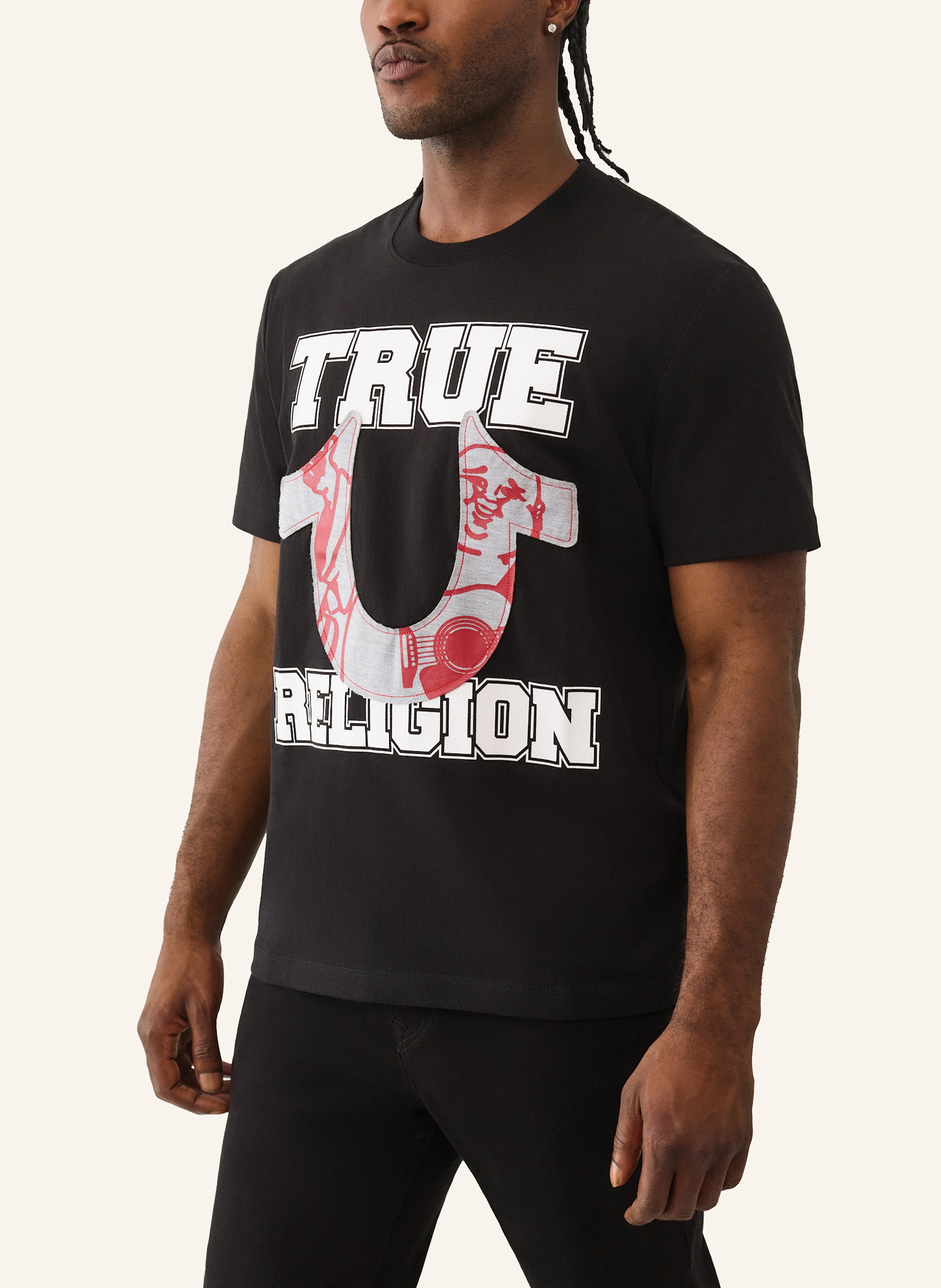 Thumbnail - True Religion T-Shirt Horseshoe schwarz