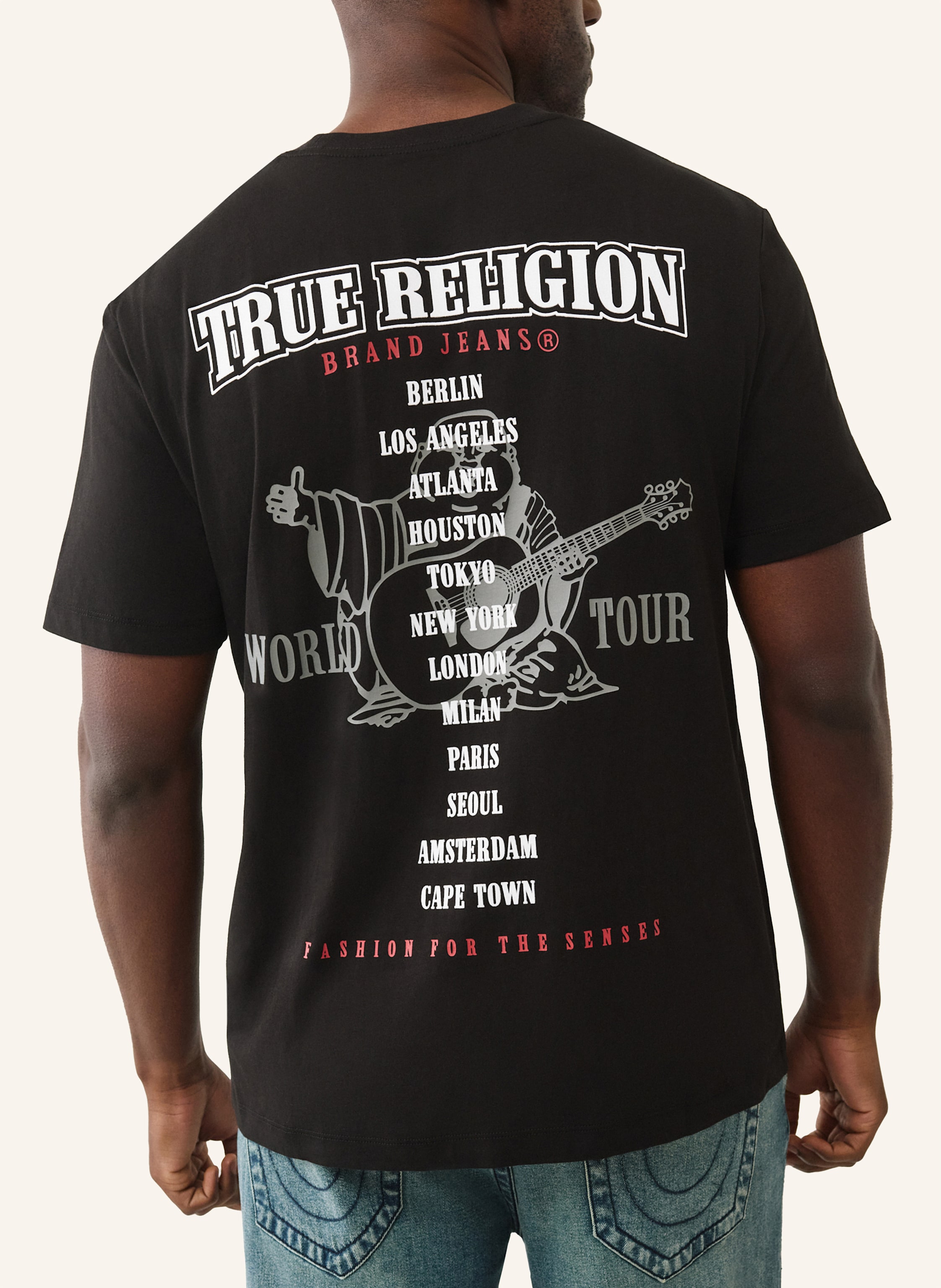 Thumbnail - True Religion T-Shirt Buddha schwarz