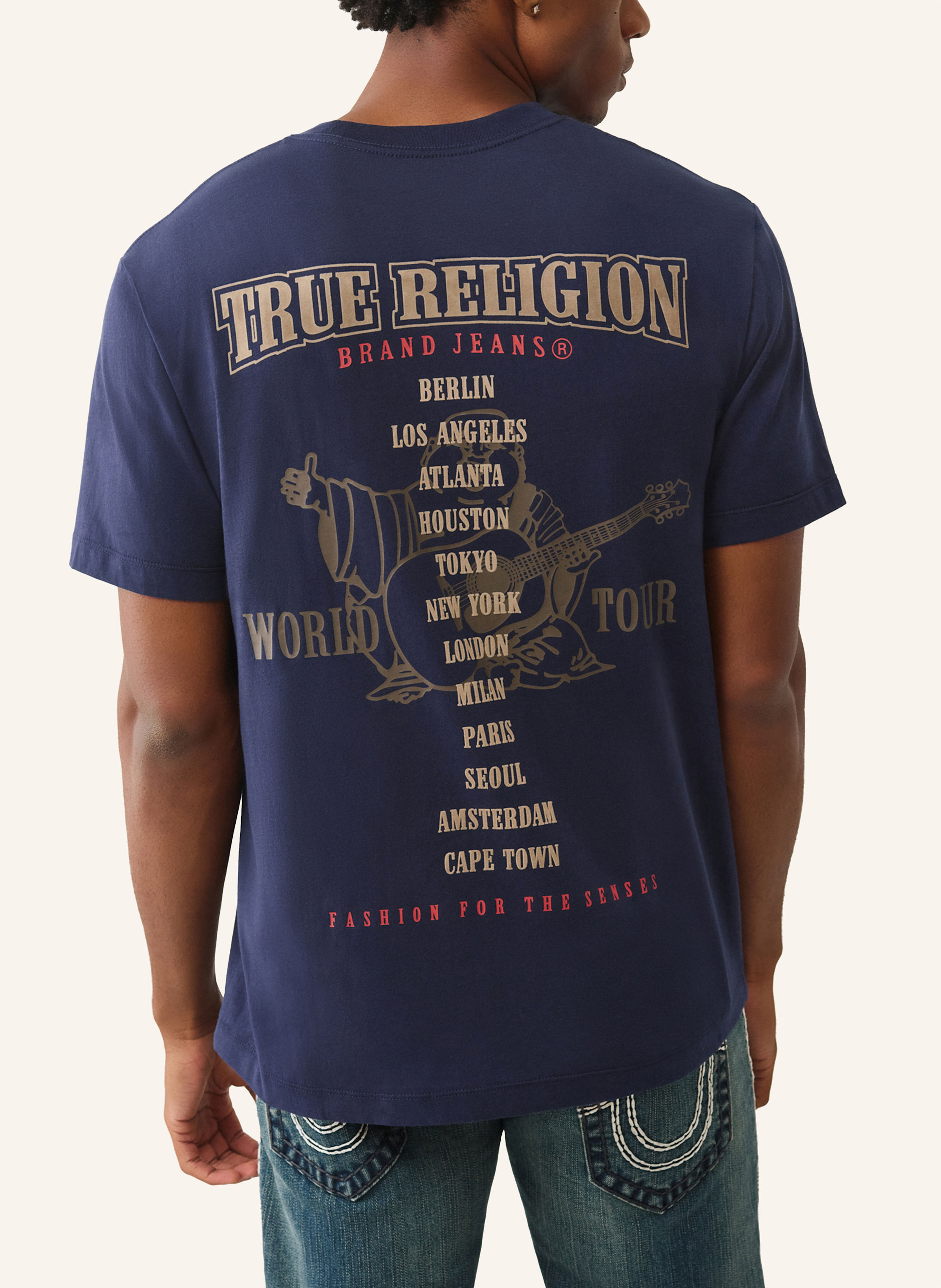 Thumbnail - True Religion T-Shirt Buddha blau
