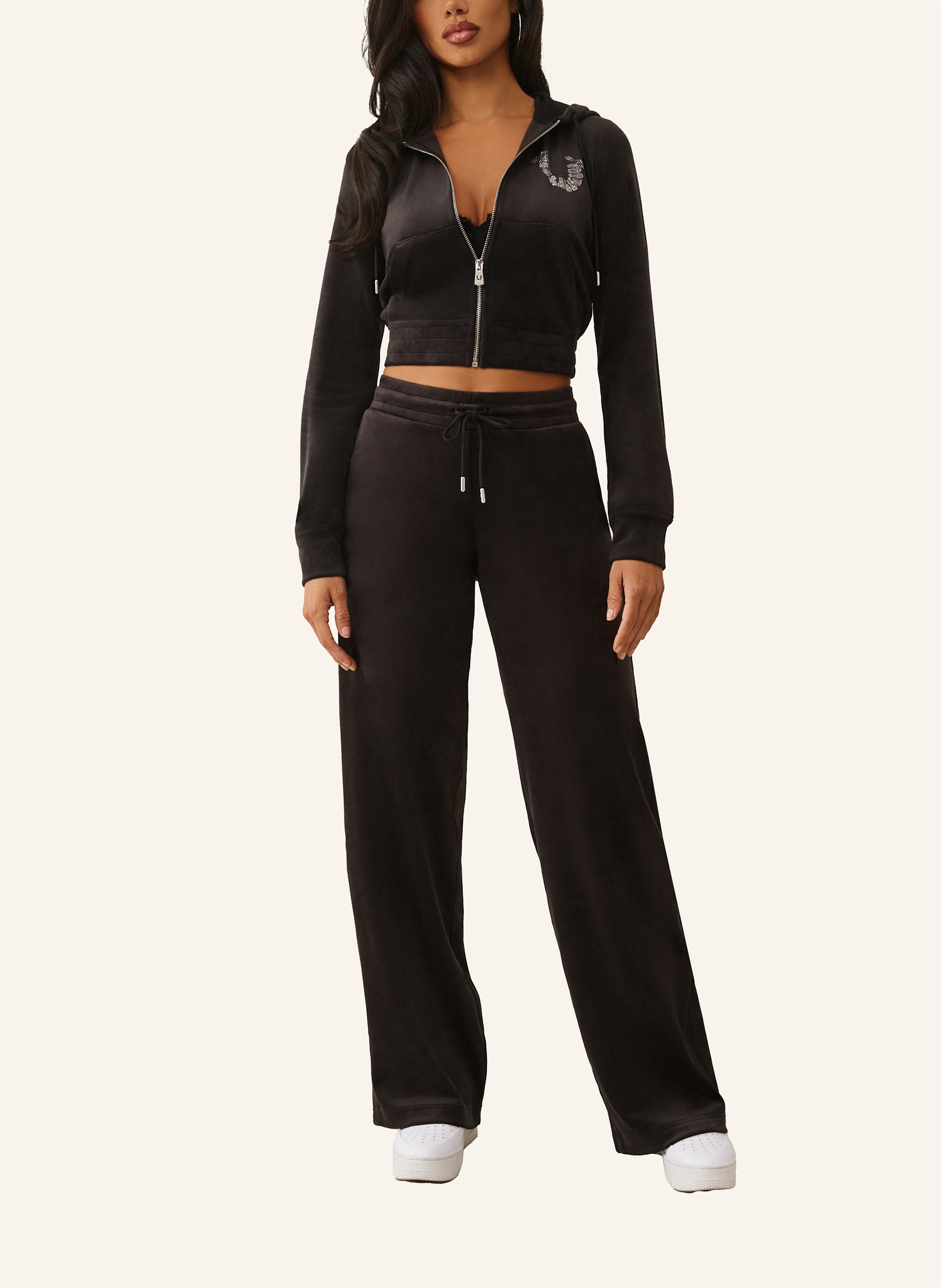 Thumbnail - True Religion Zip-Hoodie schwarz