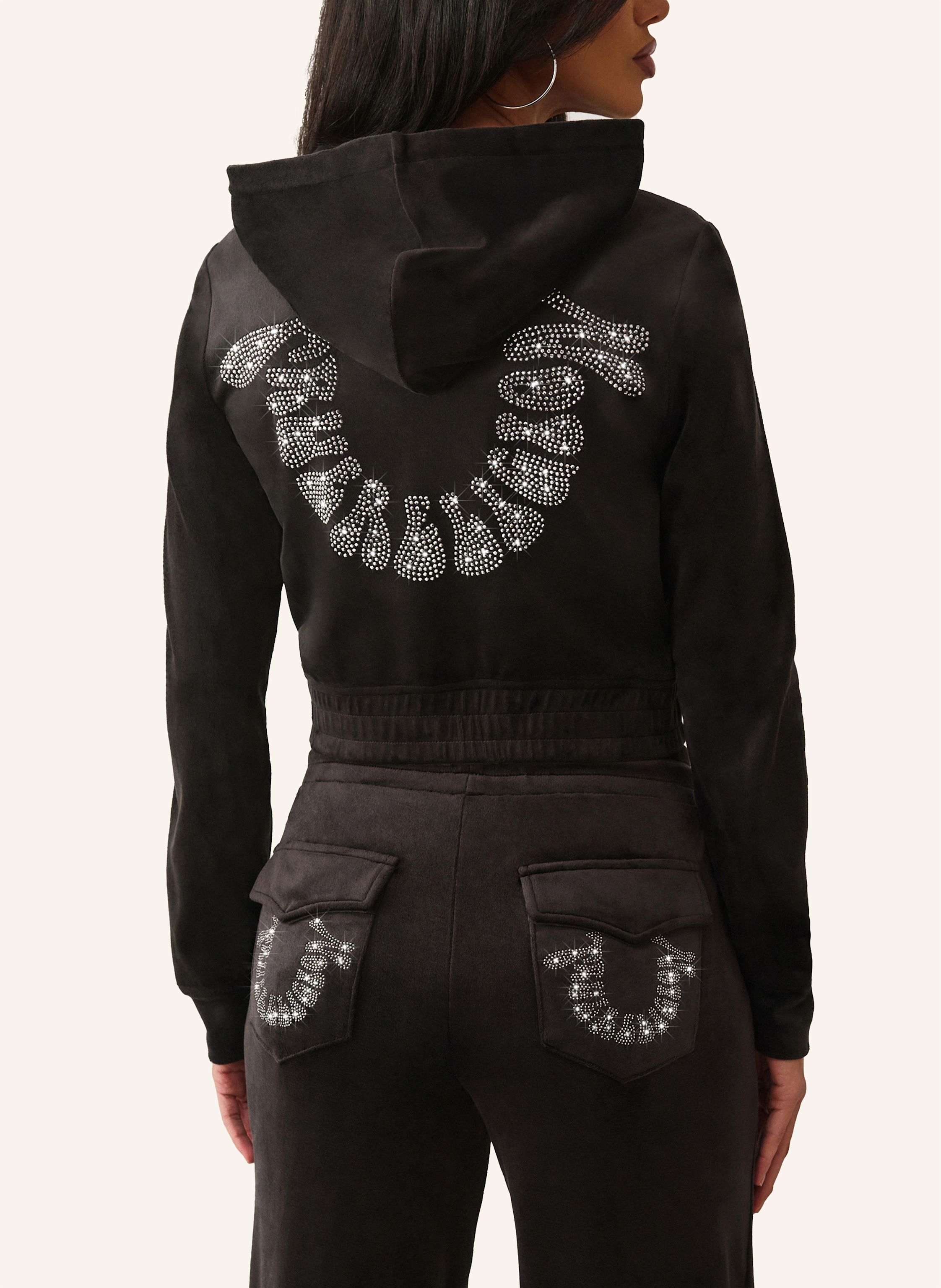 Thumbnail - True Religion Zip-Hoodie schwarz