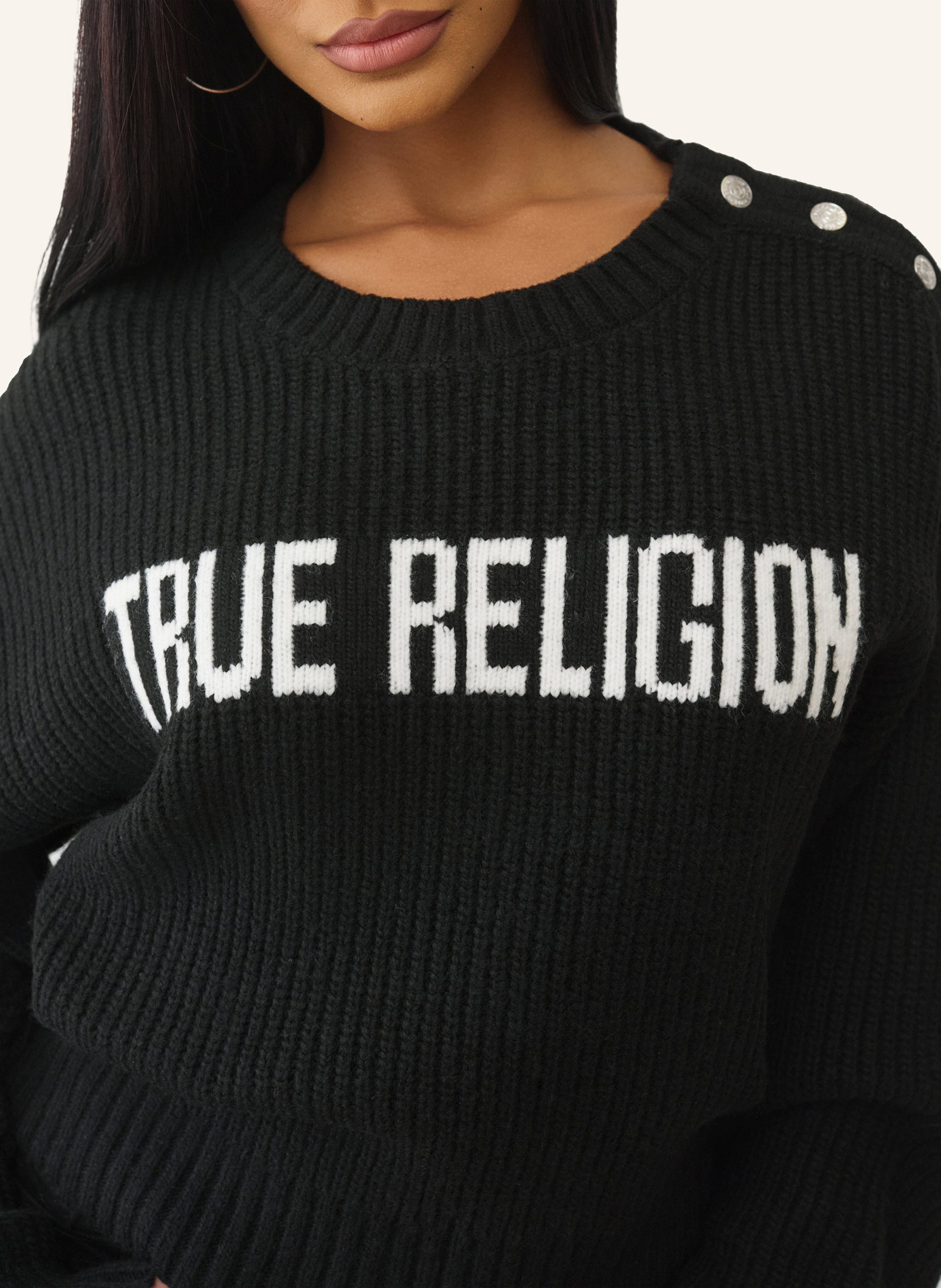 Thumbnail - True Religion Strickpullover schwarz
