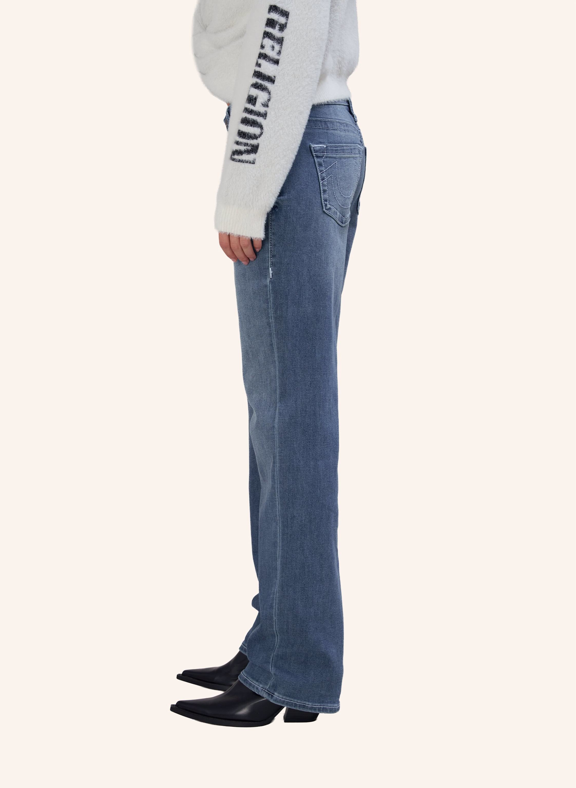 Thumbnail - True Religion Jeans Sarah Low Rise blau