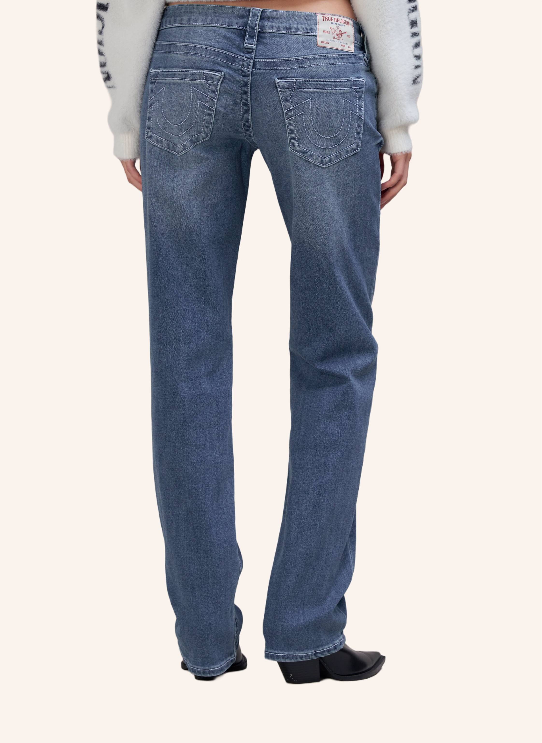 Thumbnail - True Religion Jeans Sarah Low Rise blau