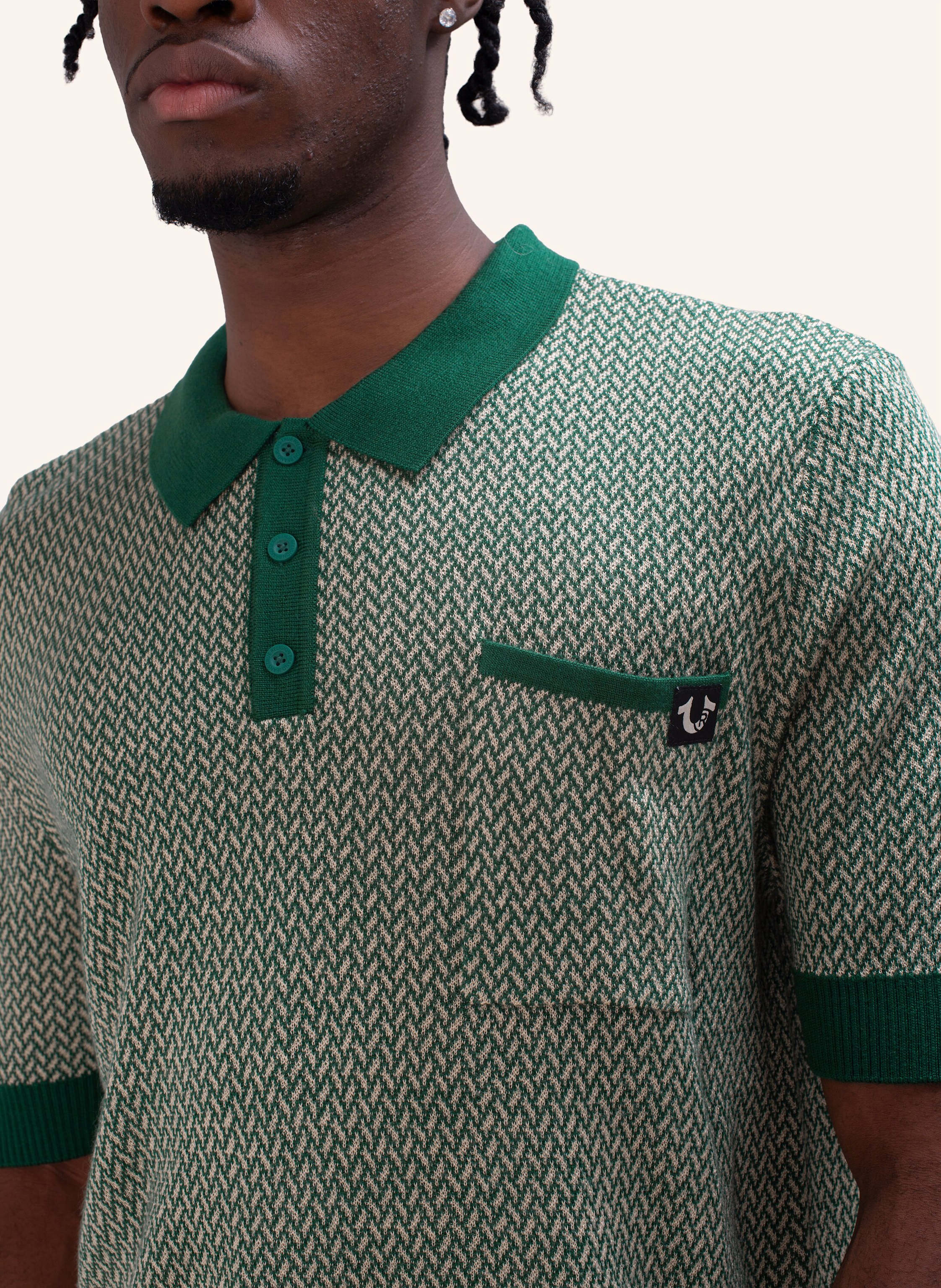 Thumbnail - True Religion Poloshirt Knit gruen