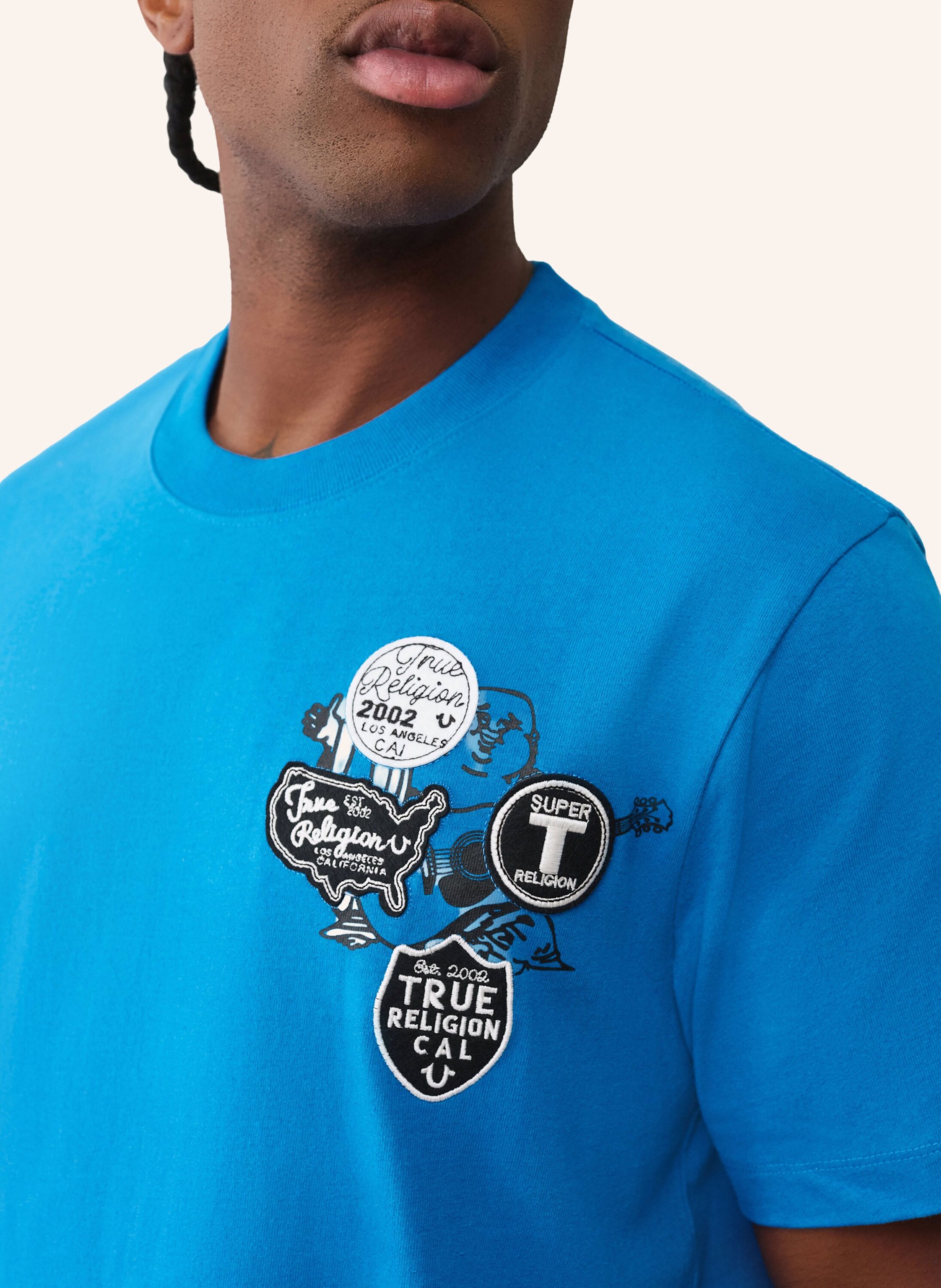 Thumbnail - True Religion T-Shirt University blau