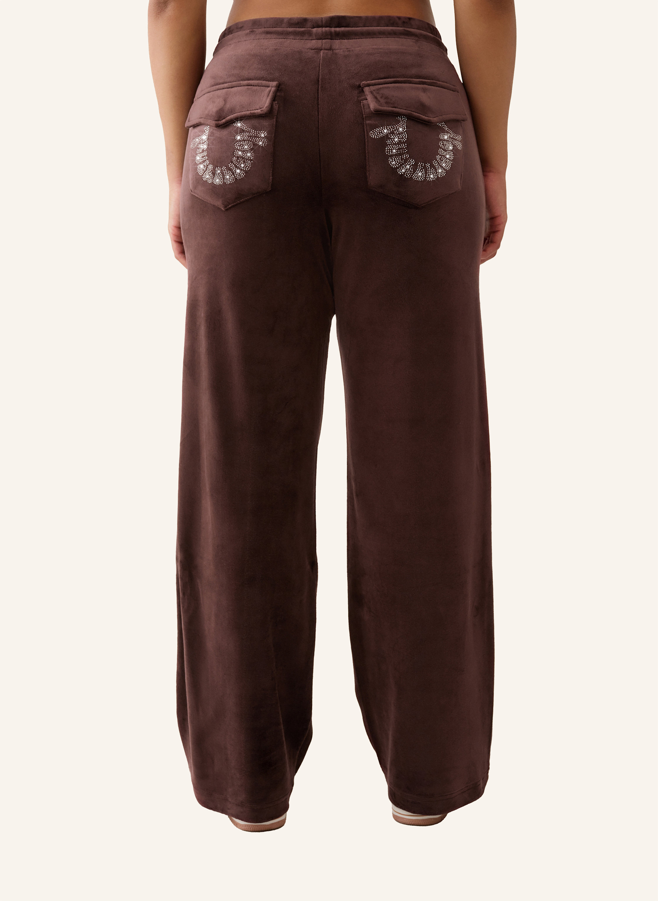 Thumbnail - True Religion Sweatpant Velour Crystal braun