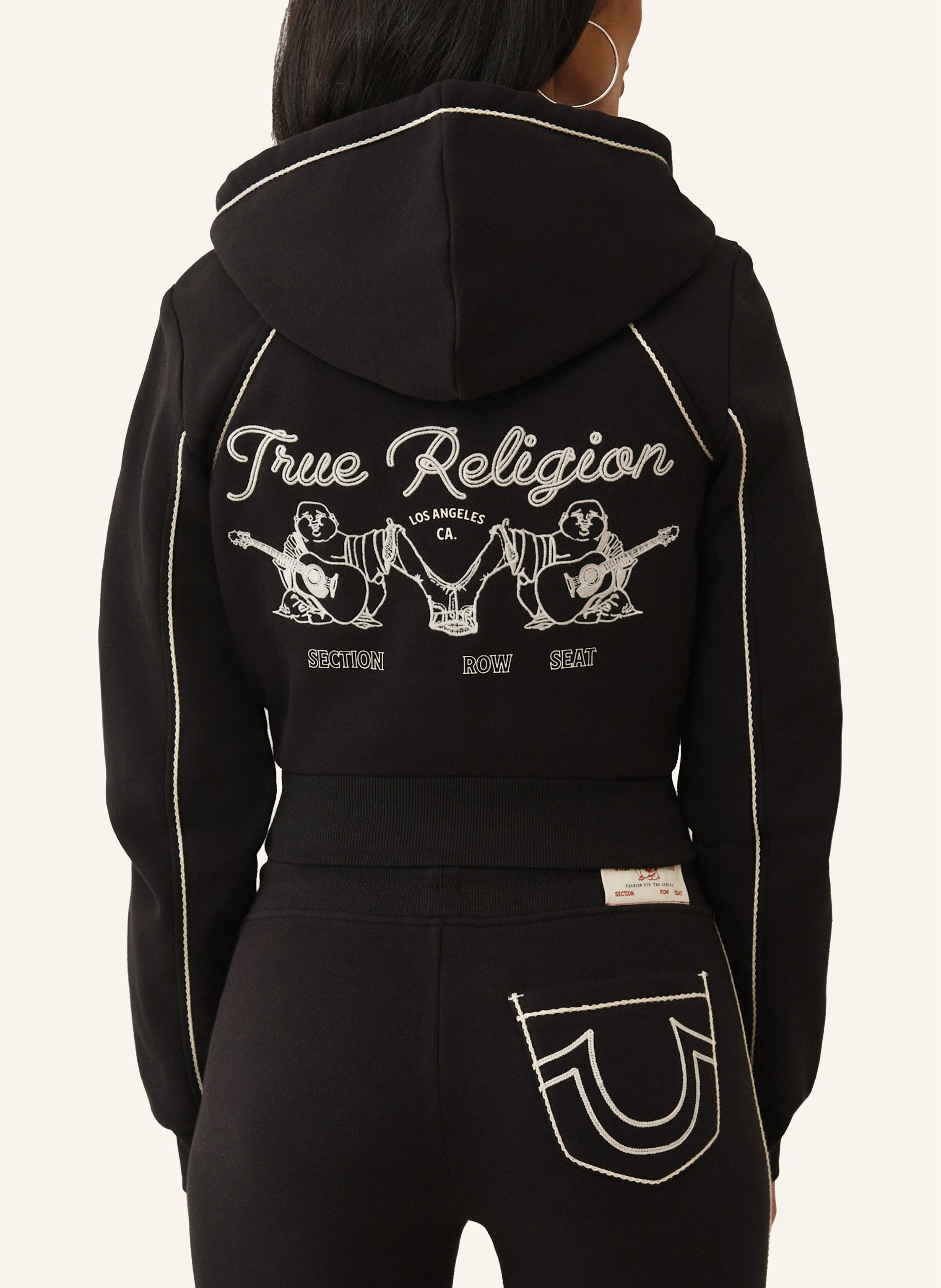 Thumbnail - True Religion Hoodie schwarz