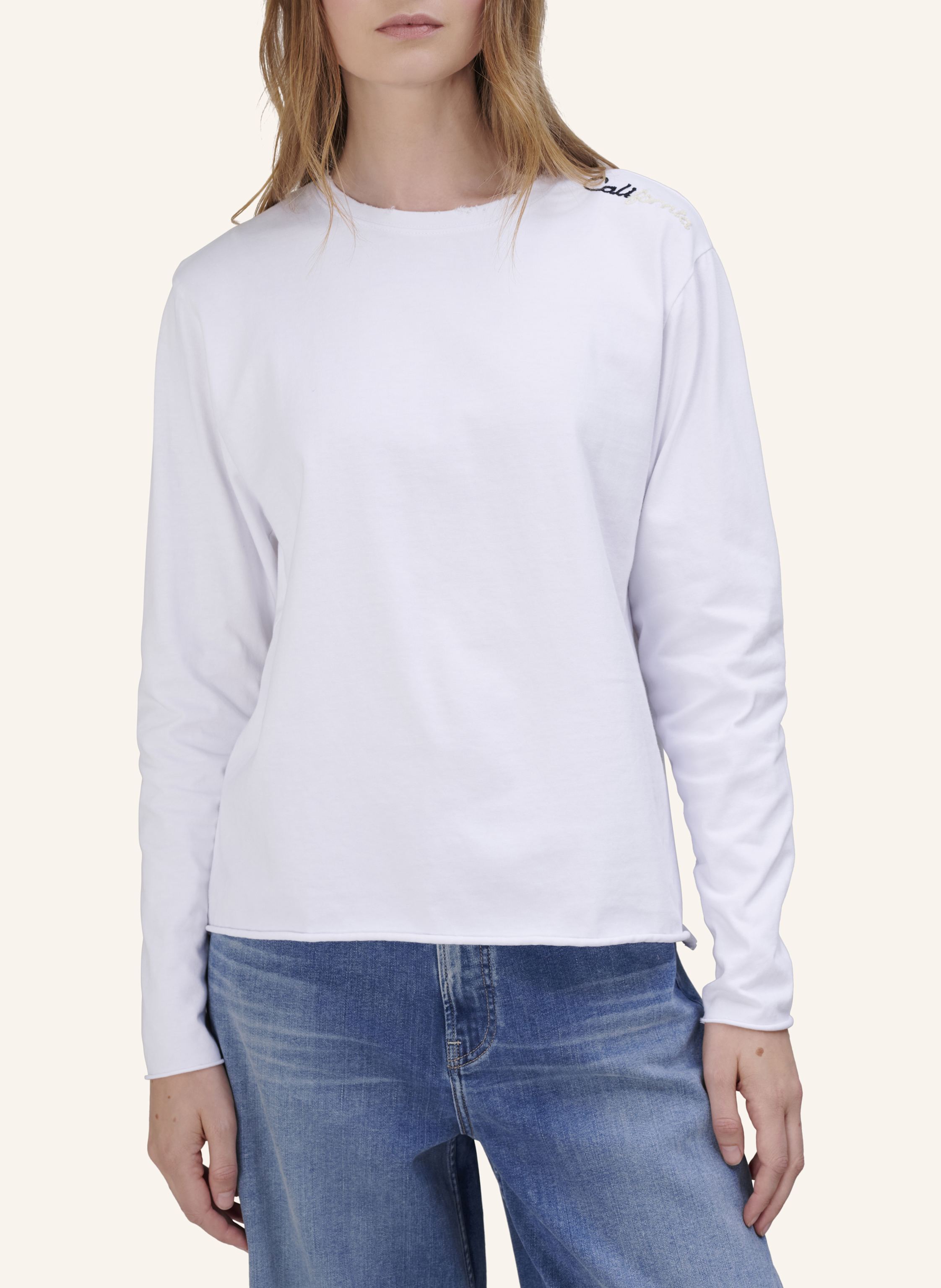 Thumbnail - True Religion Longsleeve Embro weiss