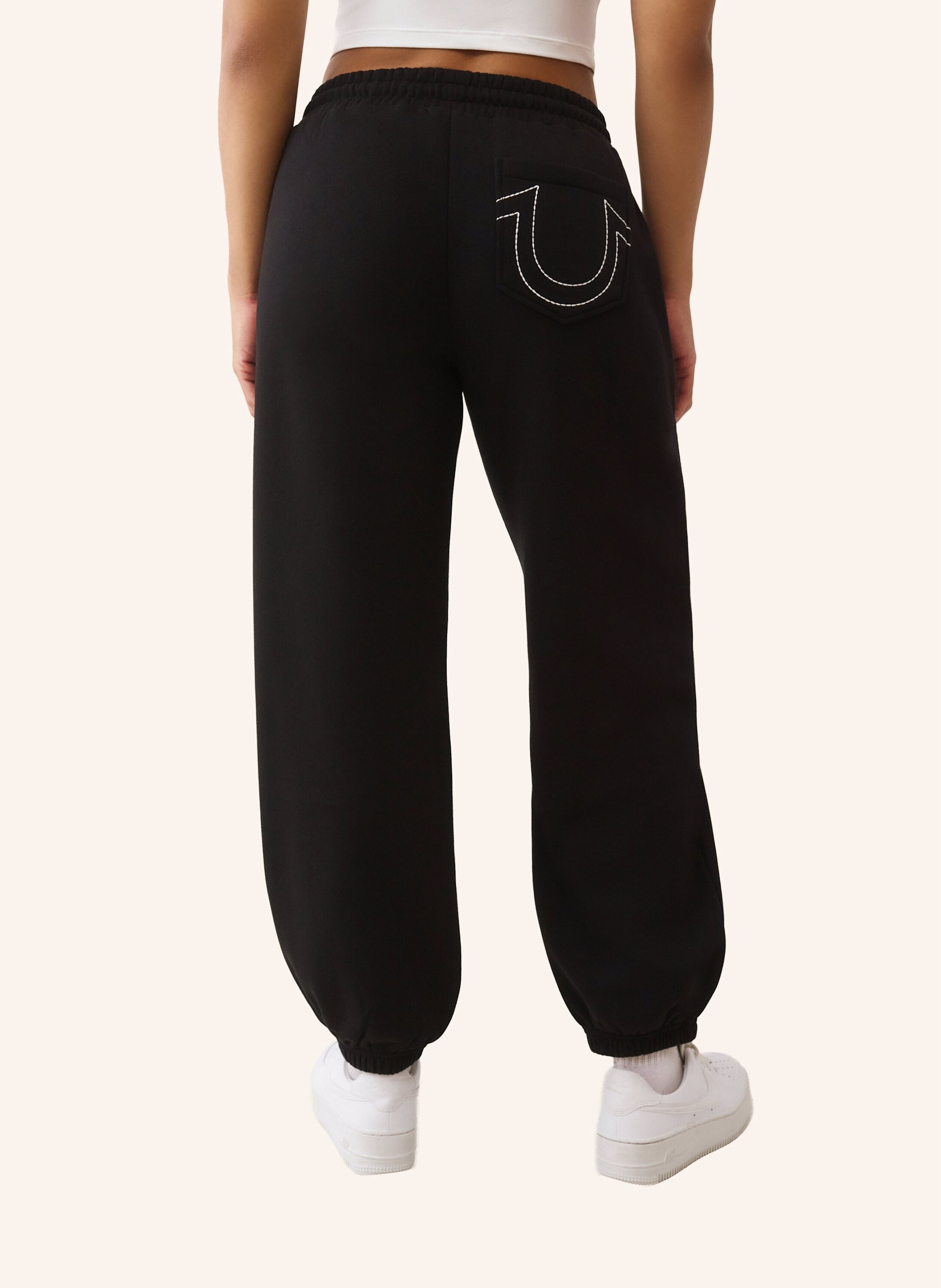 Thumbnail - True Religion Sweathose Studded Carpenter schwarz