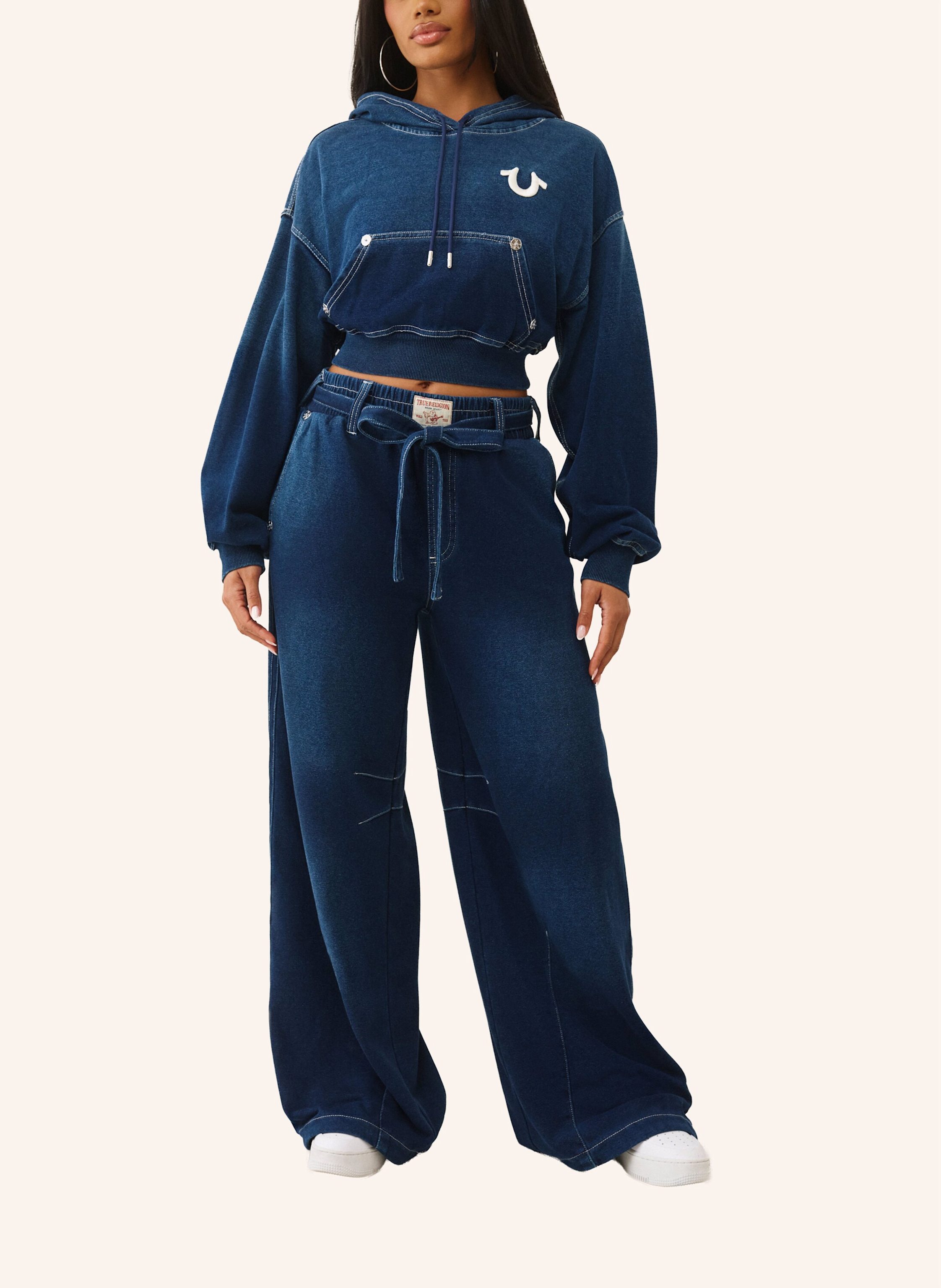 Thumbnail - True Religion Hoodie blau