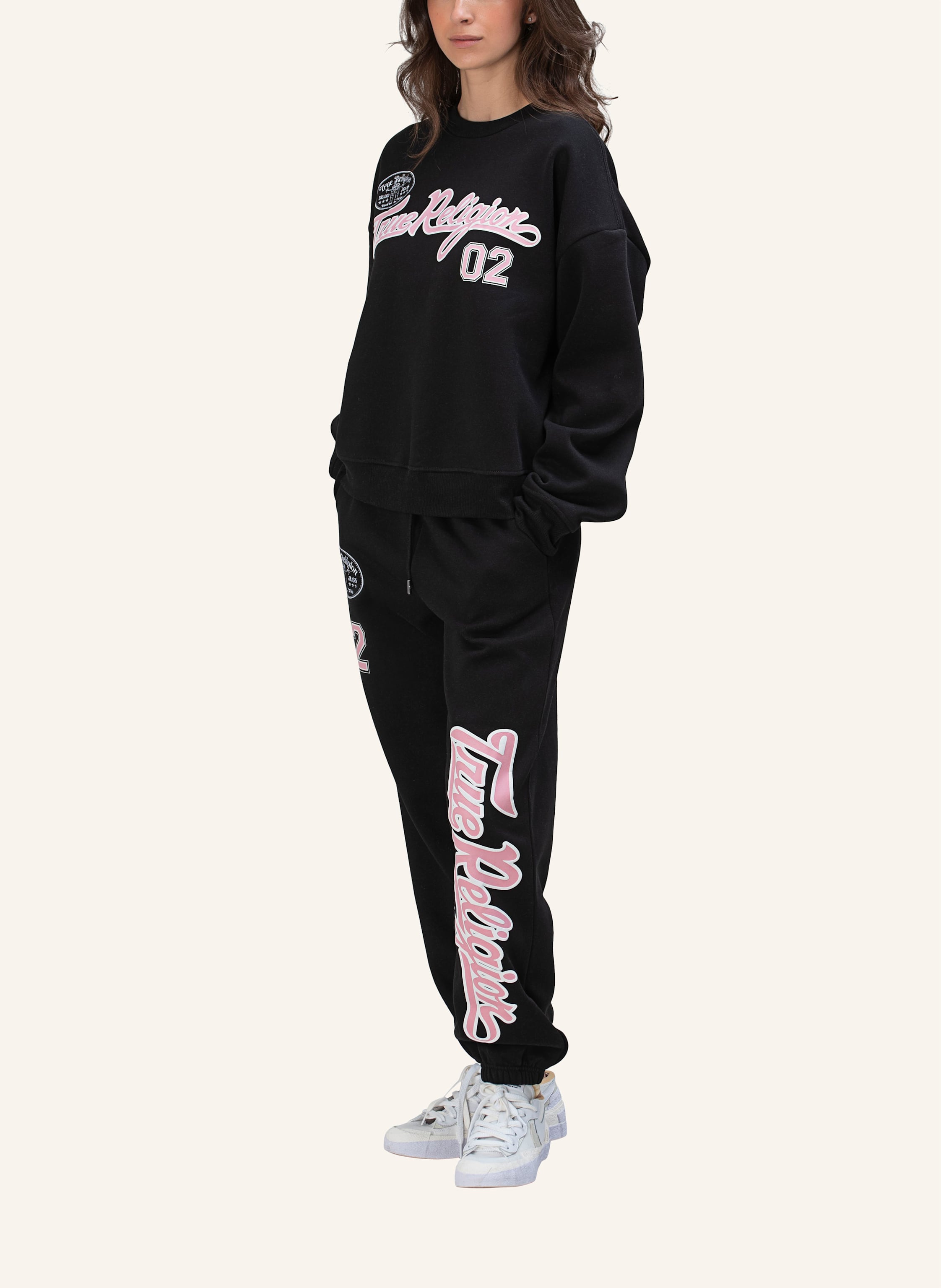 Thumbnail - True Religion Sweathose Embroidery schwarz