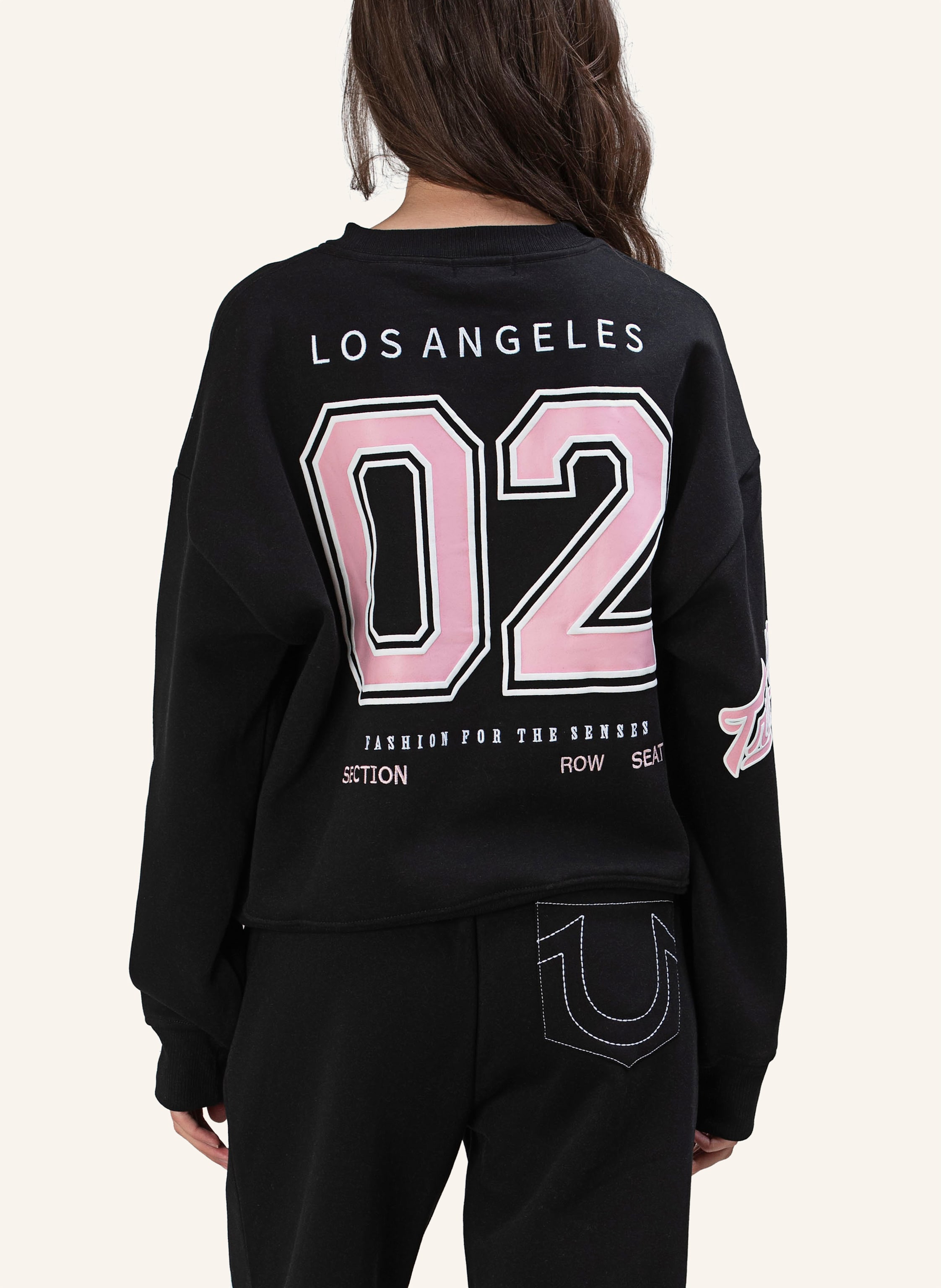 Thumbnail - True Religion Sweatshirt Embroidery schwarz