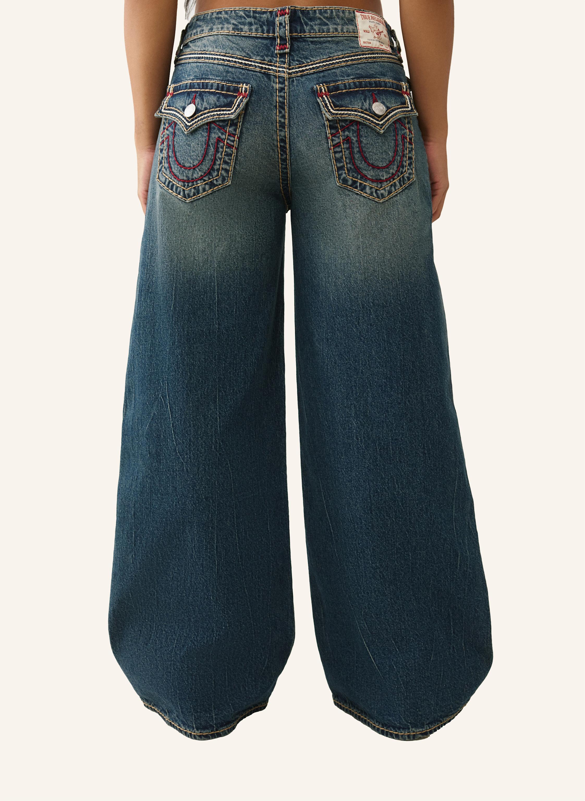 Thumbnail - True Religion Jeans Jessie Baggy Super T blau
