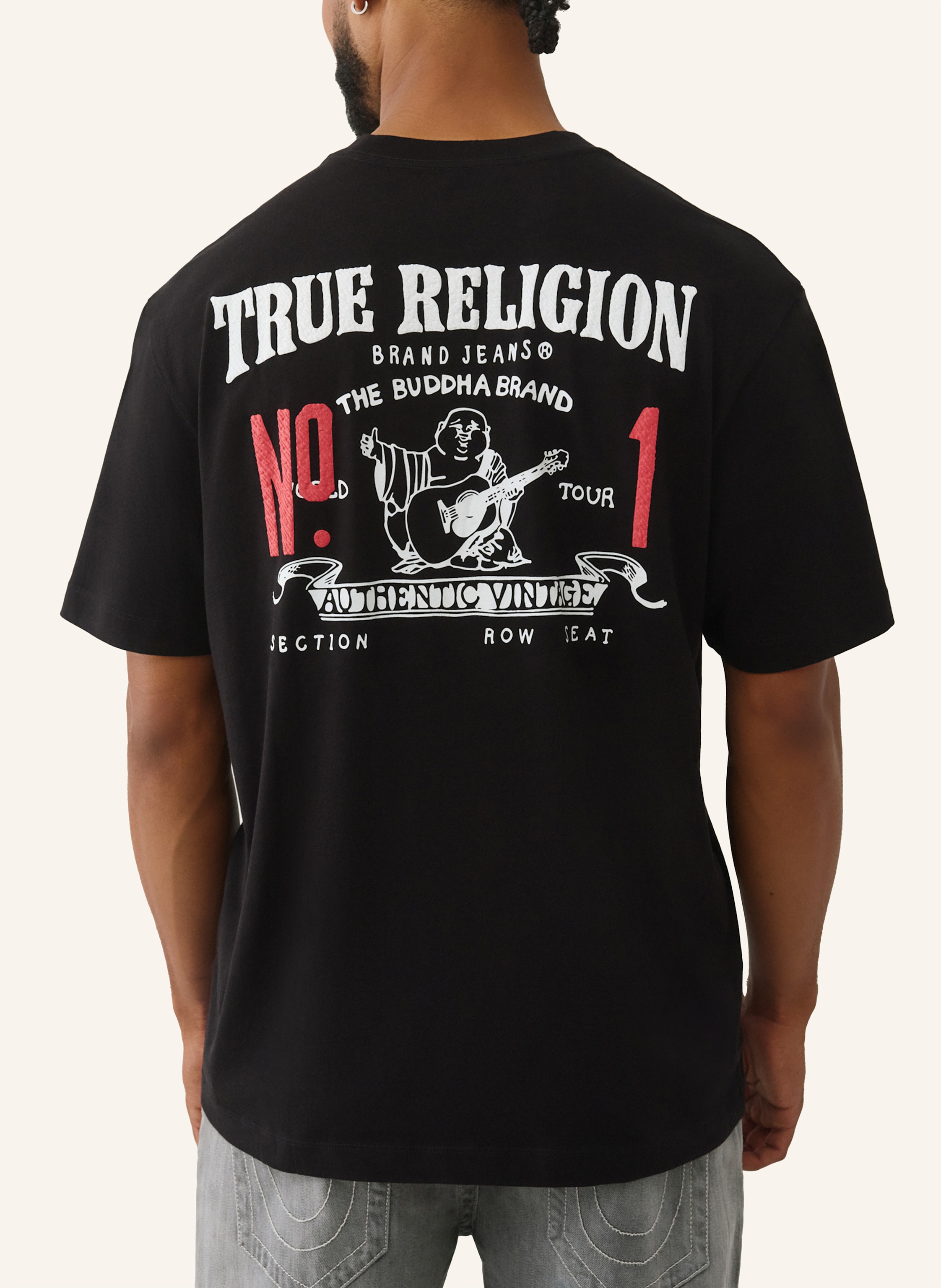 Thumbnail - True Religion T-Shirt Number schwarz
