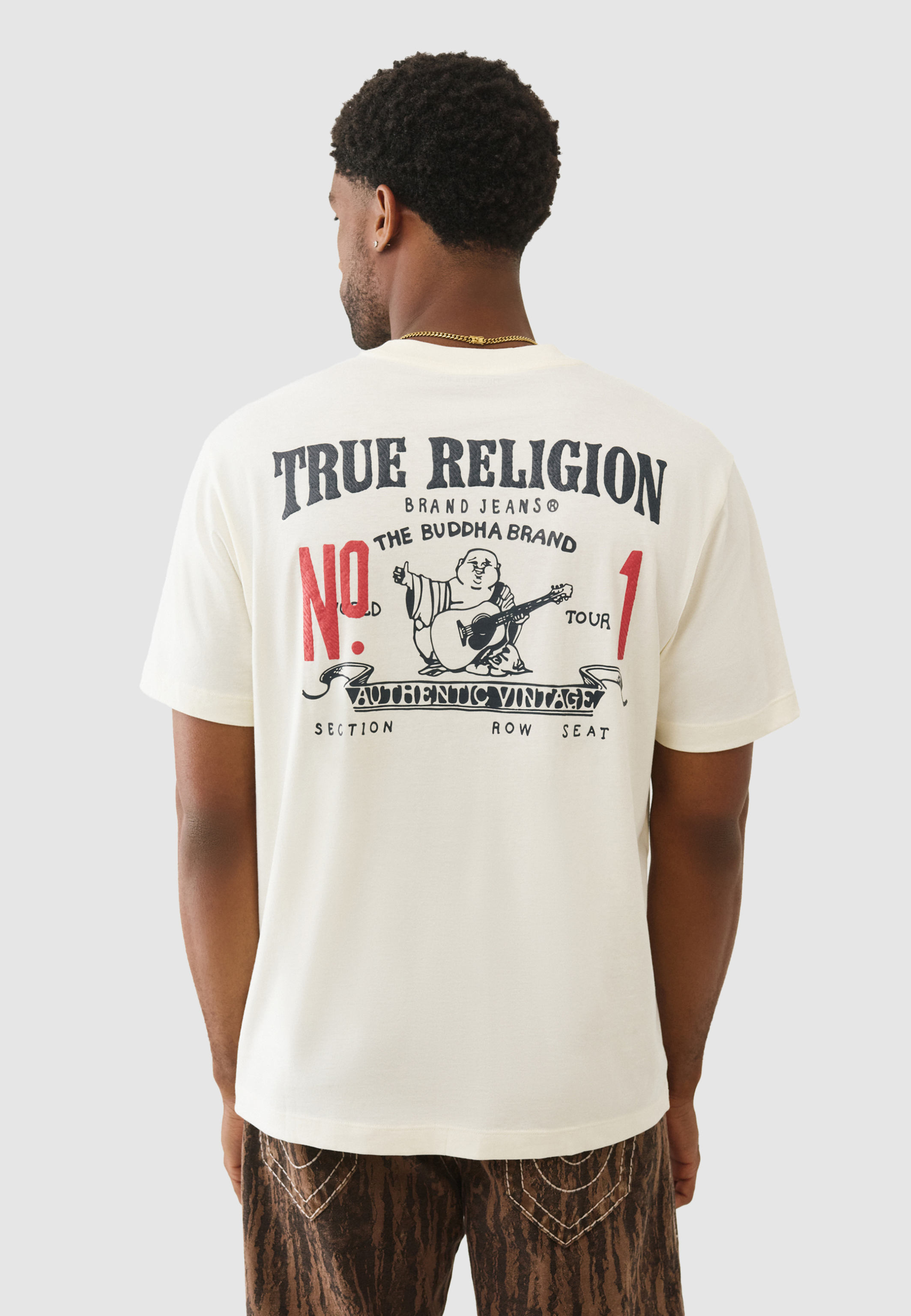 Thumbnail - True Religion T-Shirt Number weiss
