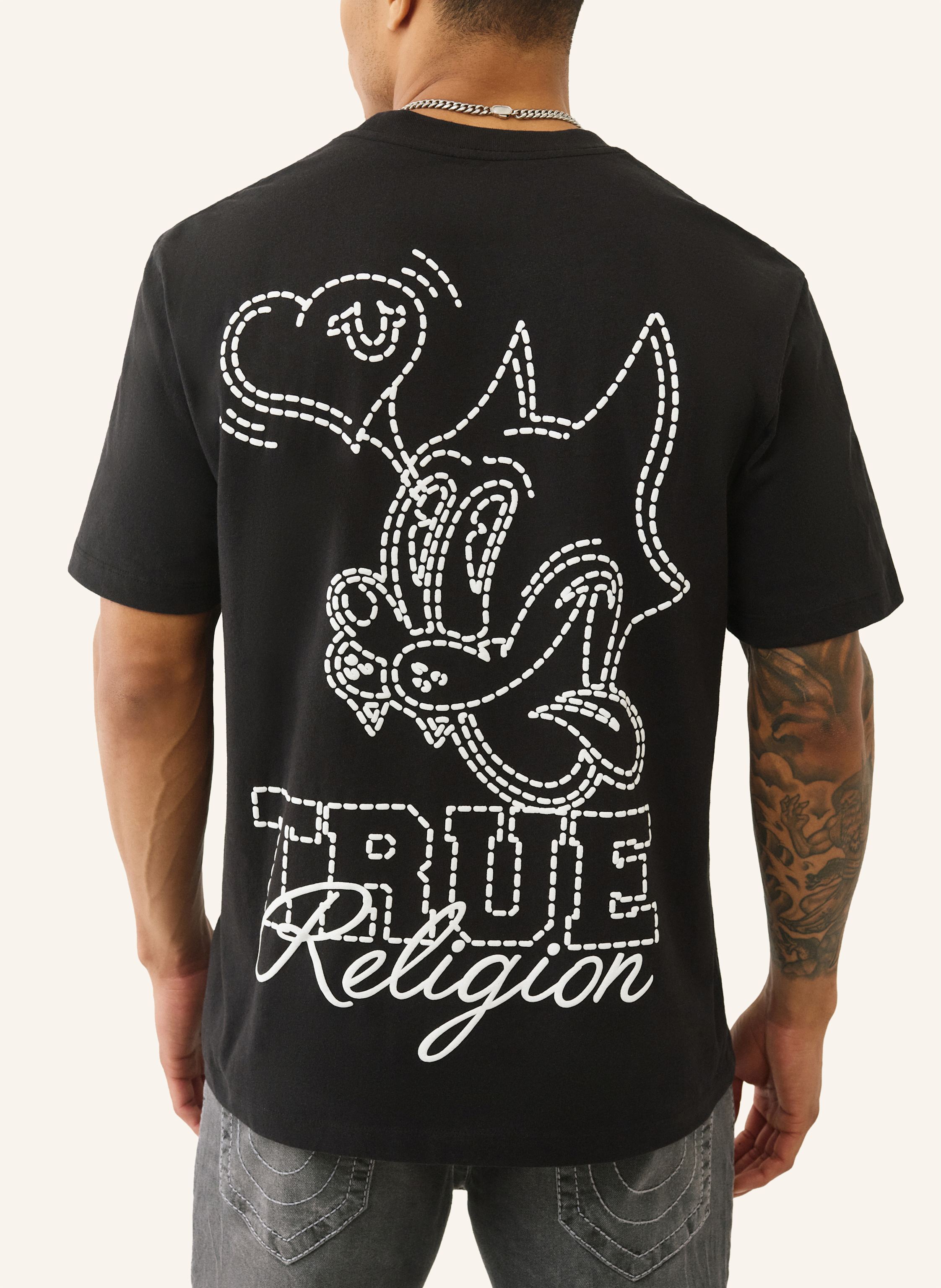 Thumbnail - True Religion T-Shirt Cat schwarz