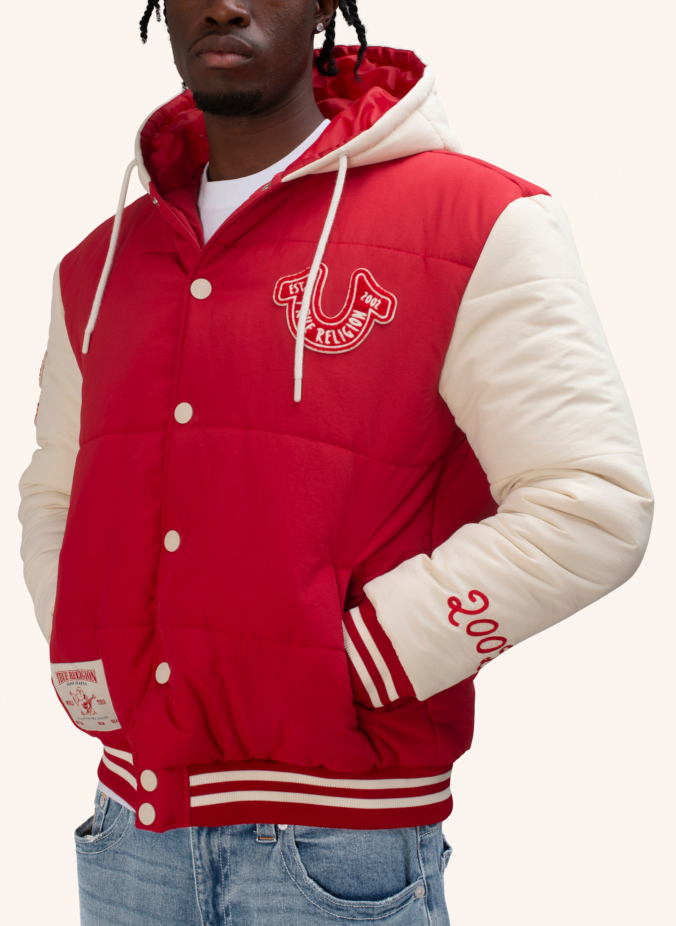 Thumbnail - True Religion Steppjacke rot