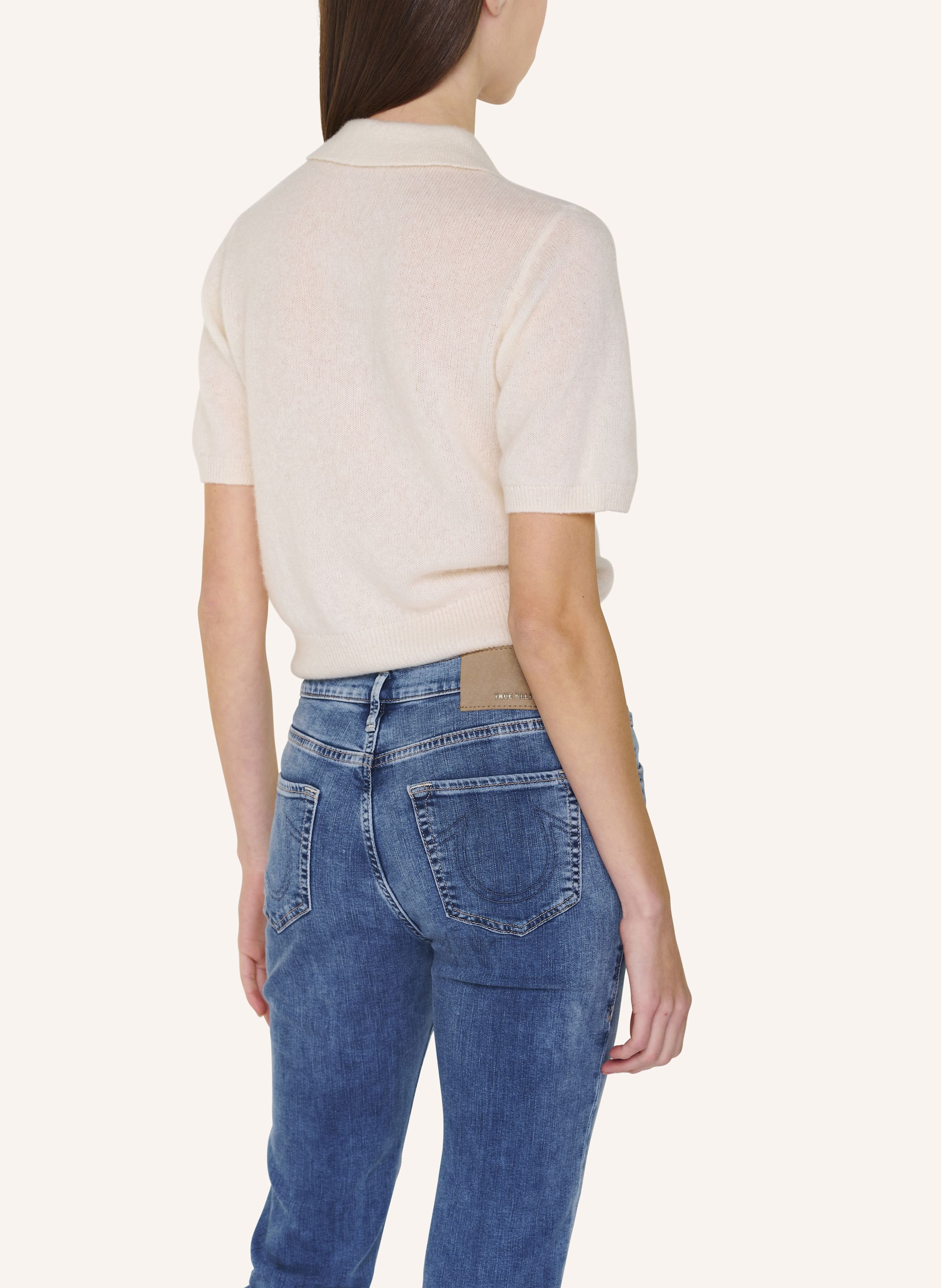 Thumbnail - True Religion Strick-Poloshirt Amara weiss