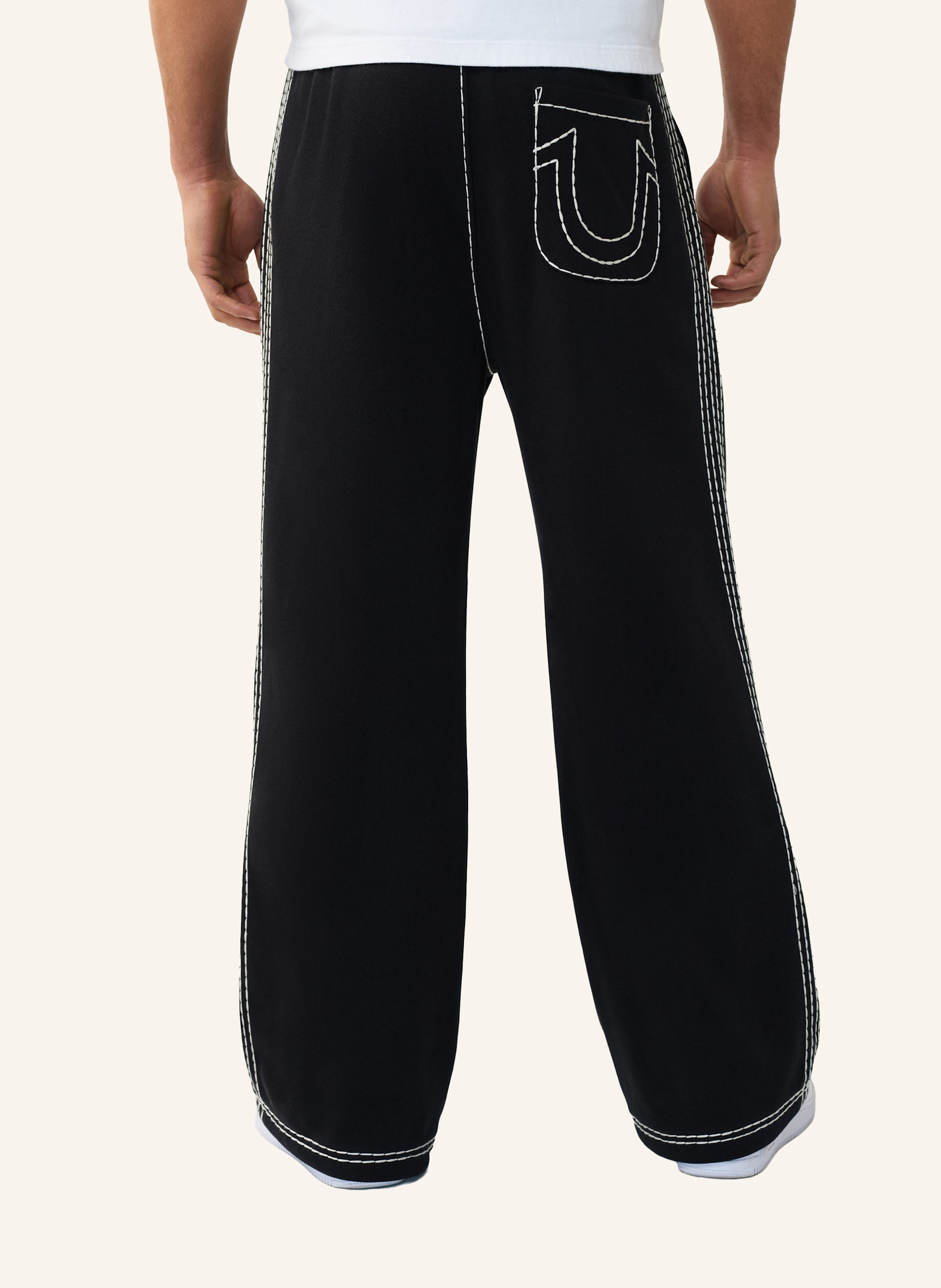 Thumbnail - True Religion Jogginghose Taped Super T schwarz