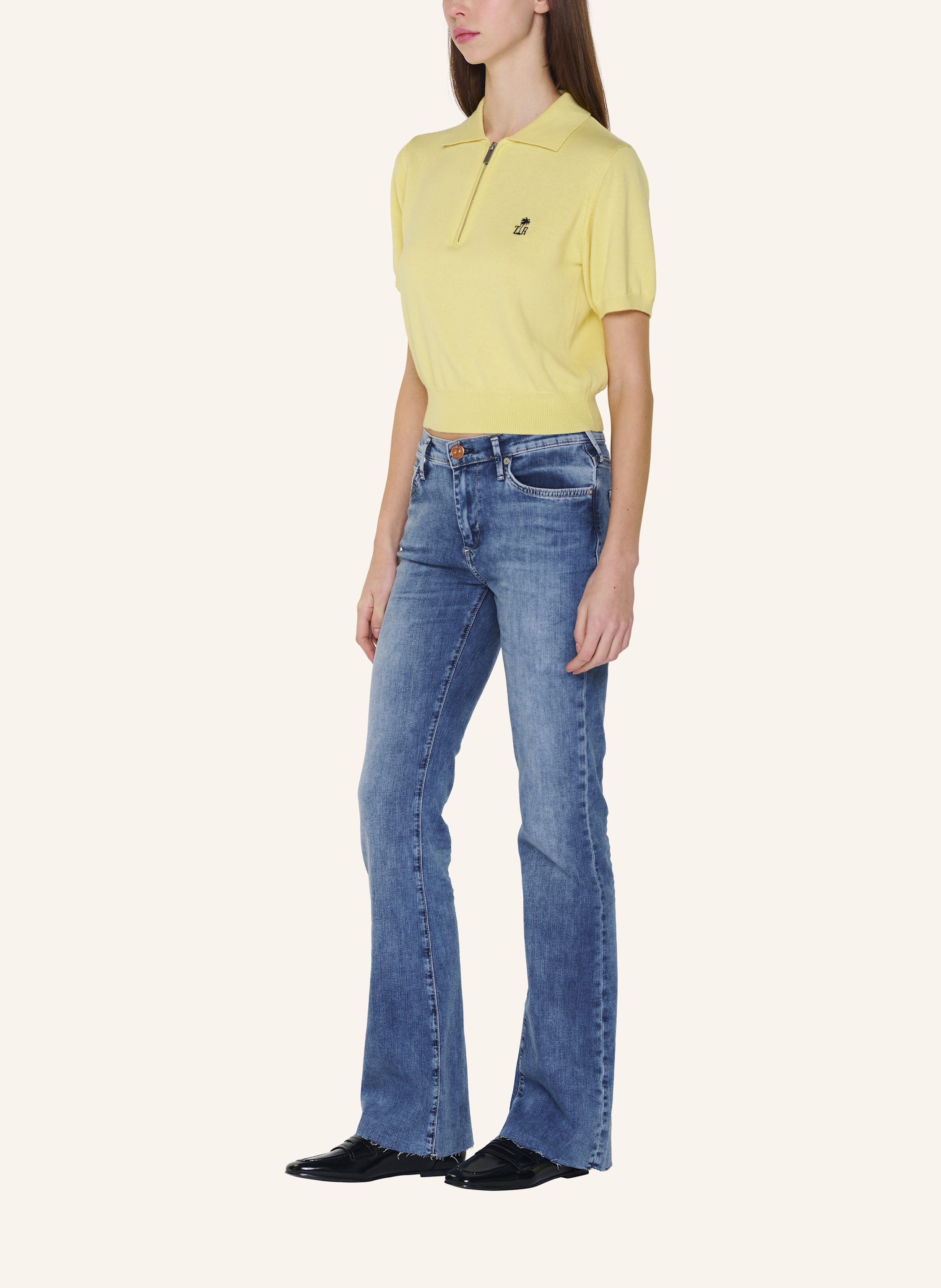 Thumbnail - True Religion Poloshirt gelb