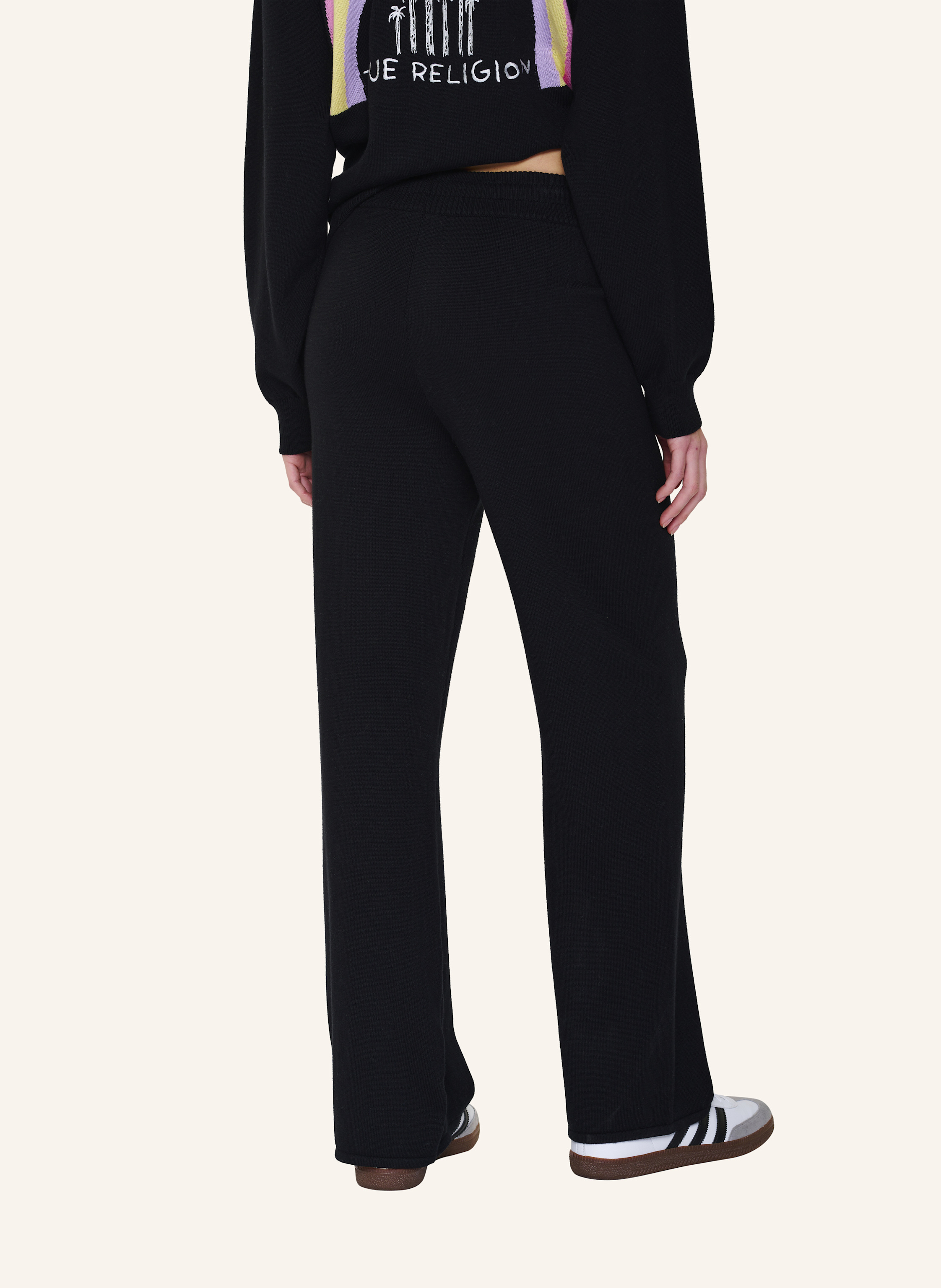 Thumbnail - True Religion Strickhose schwarz