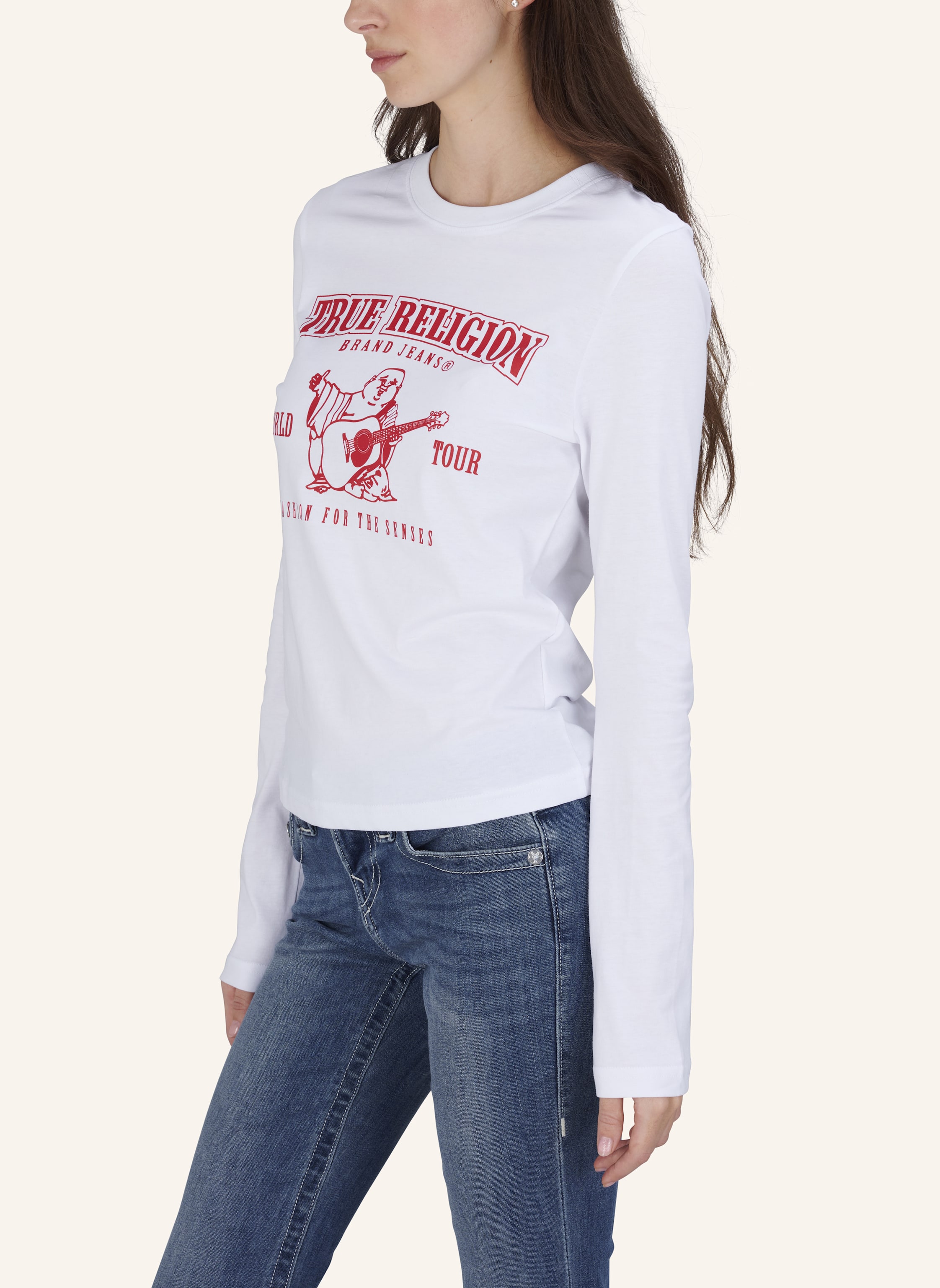 Thumbnail - True Religion Longsleeve weiss