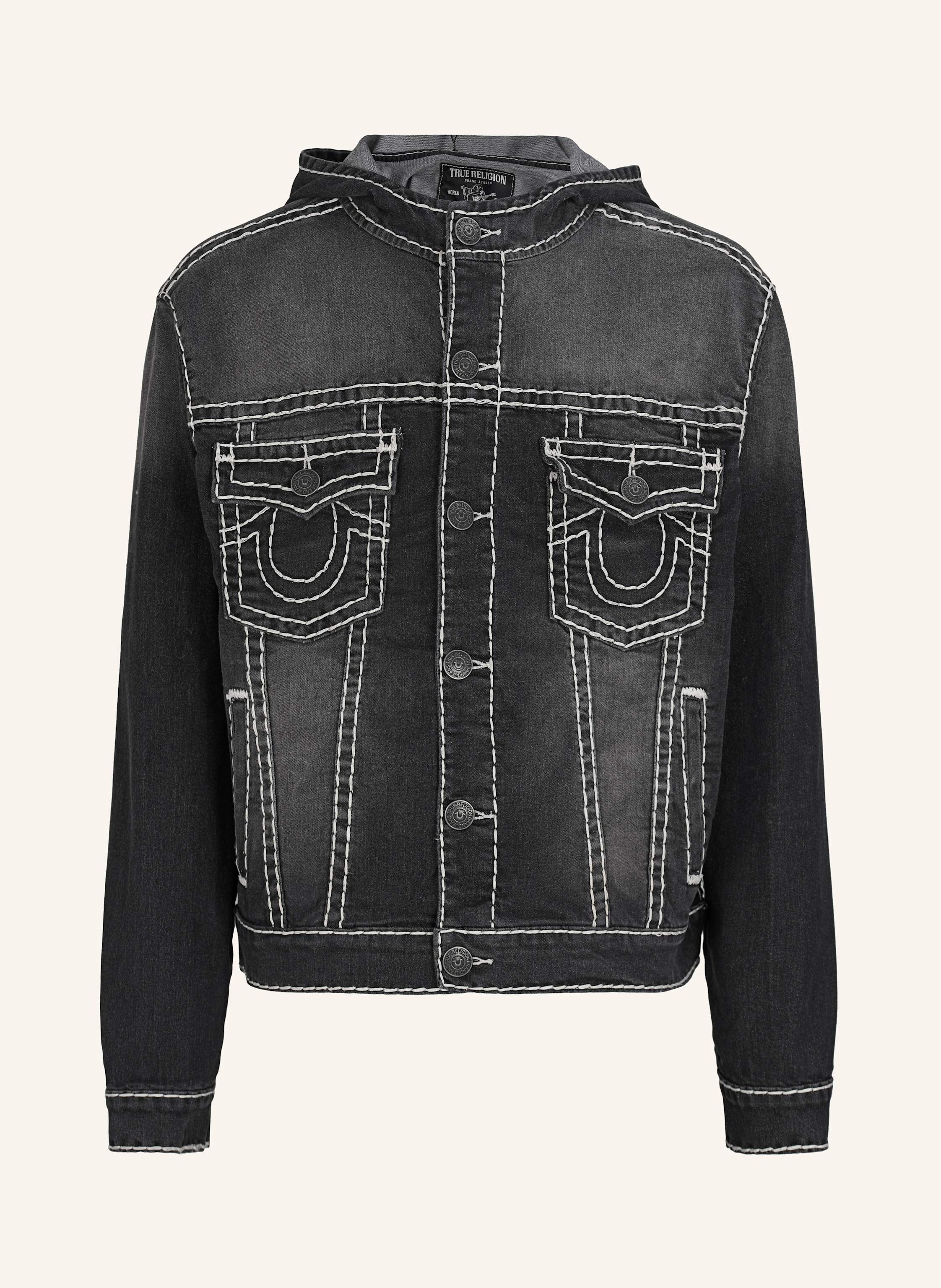 True Religion Jeansjacke schwarz