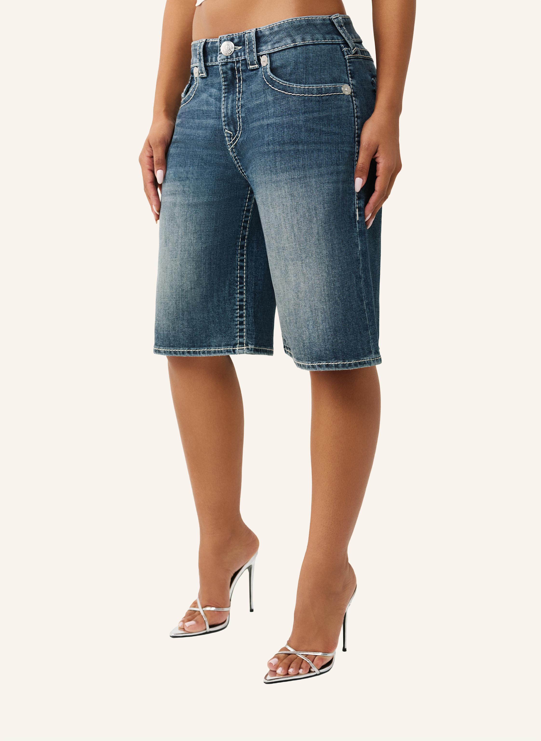 Thumbnail - True Religion Jeans Bermundas Jort blau