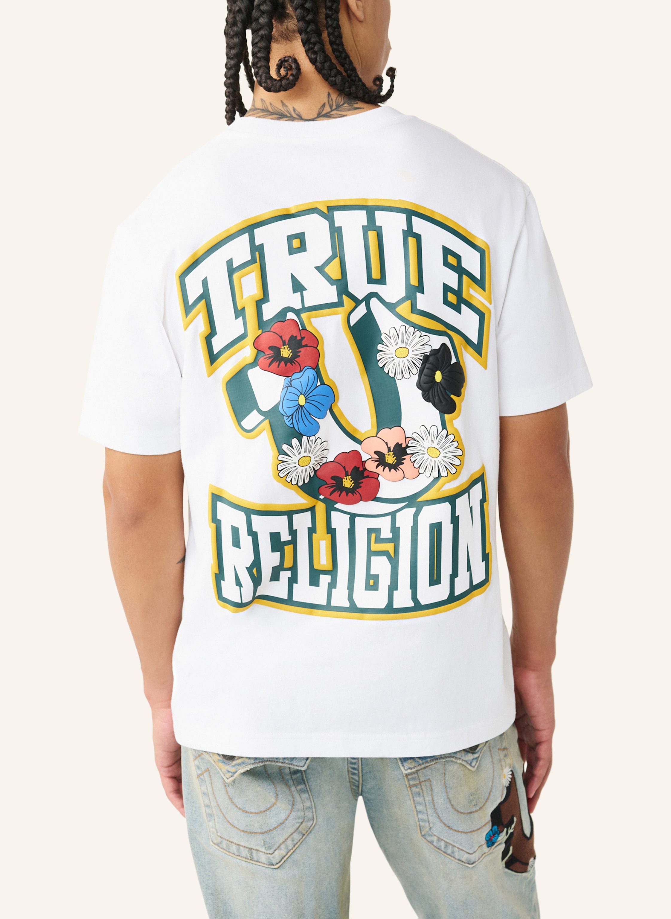Thumbnail - True Religion T-Shirt Garden weiss